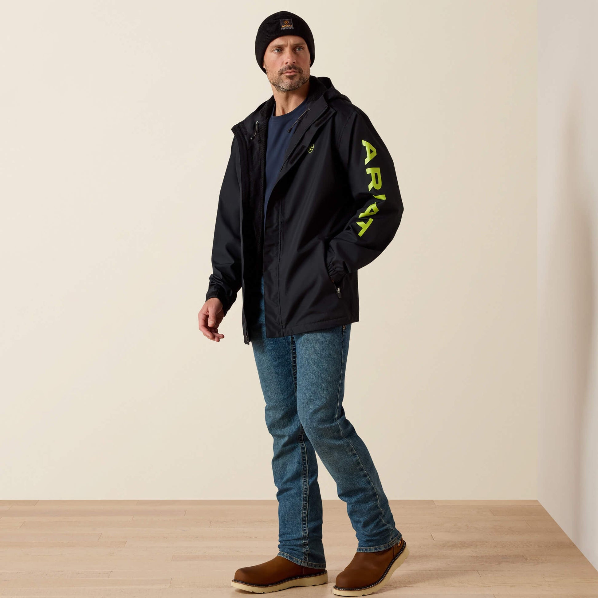 Rebar Stormshell Logo Waterproof Jacket Men | Ariat sale