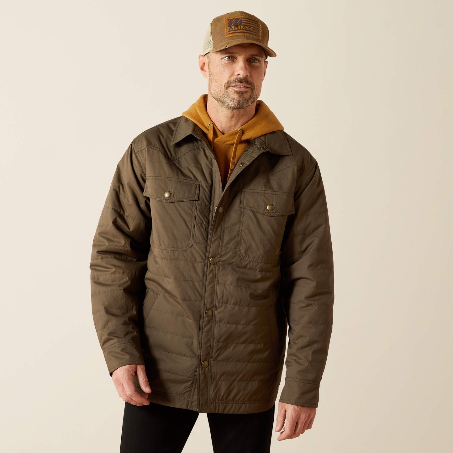 Quilted Shirt Jacket Men | Ariat online shop