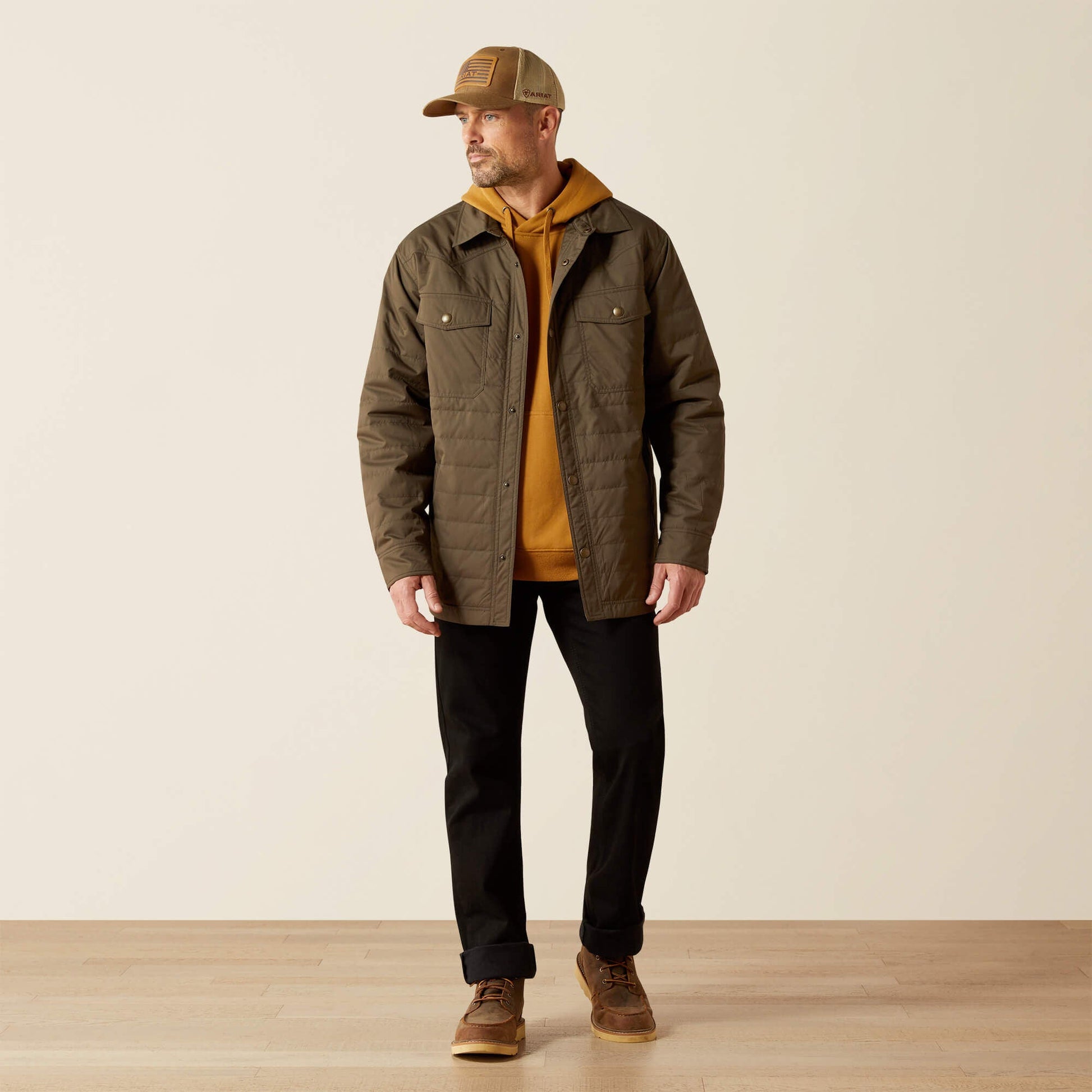 Quilted Shirt Jacket Men | Ariat online shop
