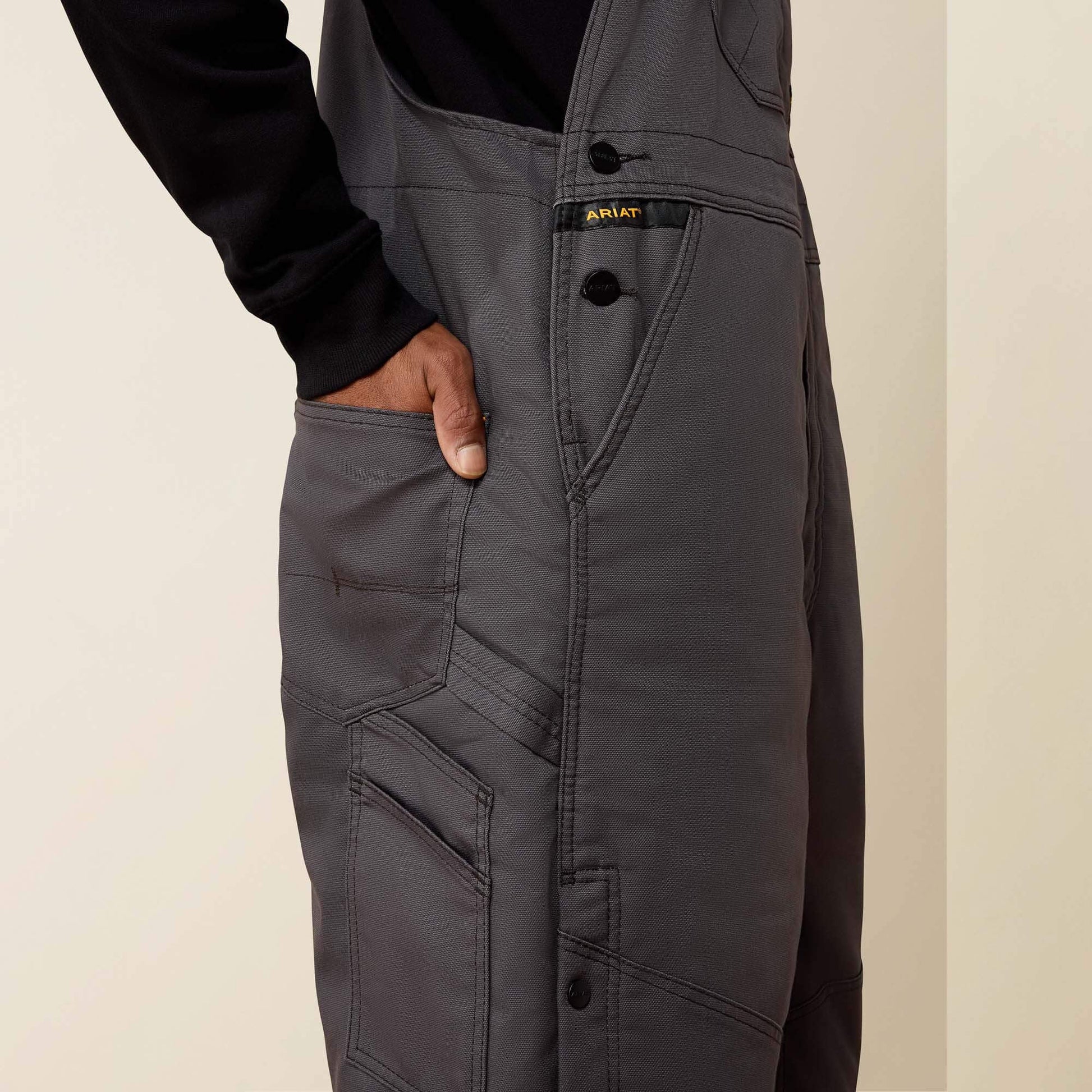 Rebar DuraCanvas Stretch Insulated Bib Men | Ariat for sale