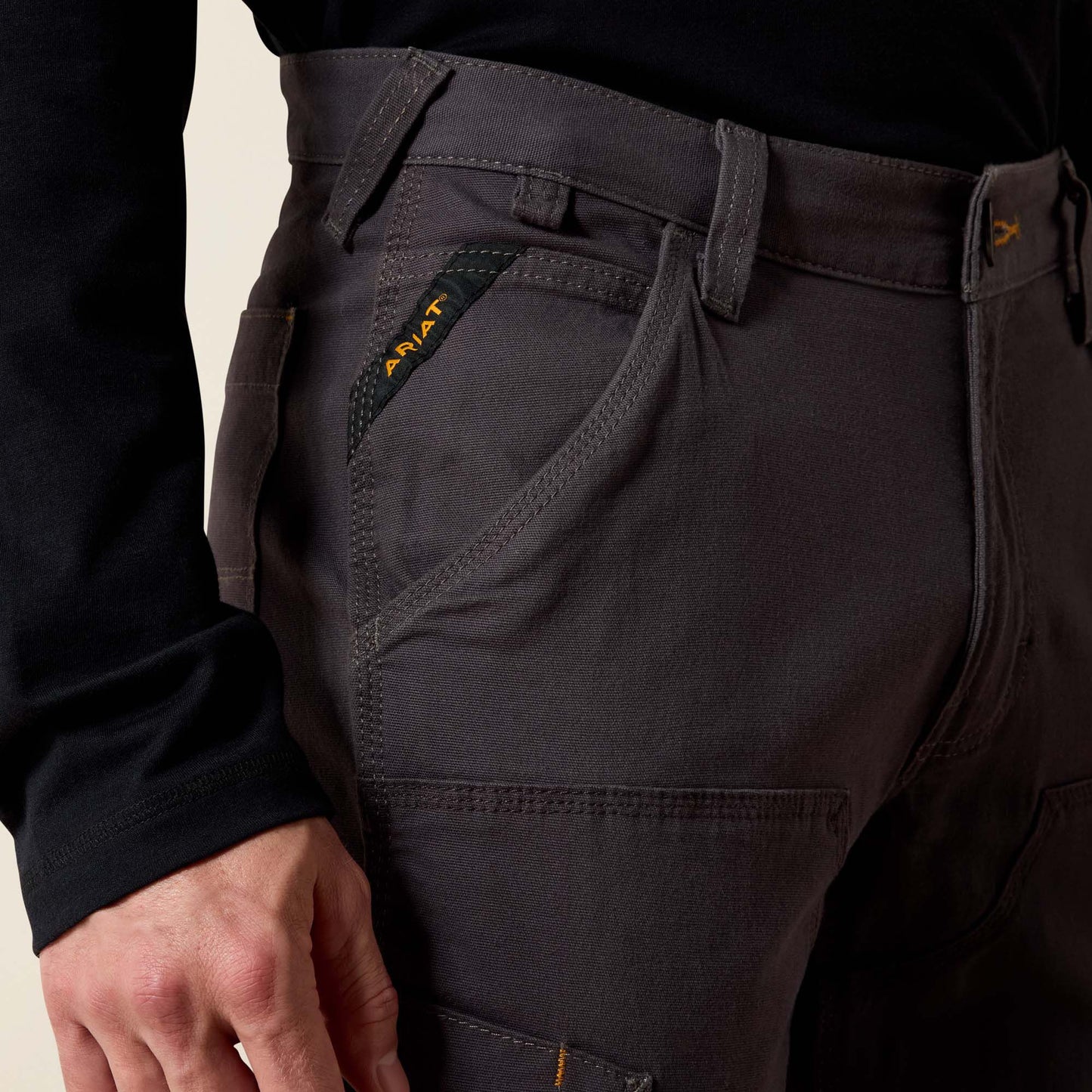 Rebar M4 Low Rise DuraStretch Made Tough Double Front Stackable Straight Leg Pant Men | Ariat on sale