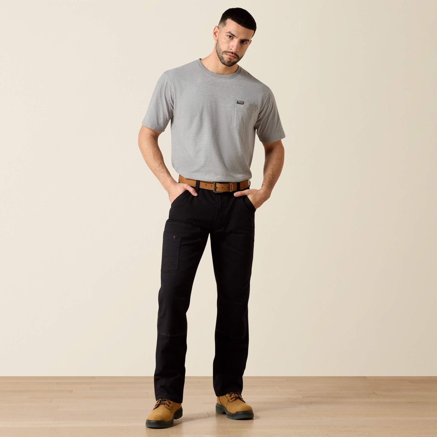 Rebar M4 Low Rise DuraStretch Made Tough Double Front Stackable Straight Leg Pant Men | Ariat discount