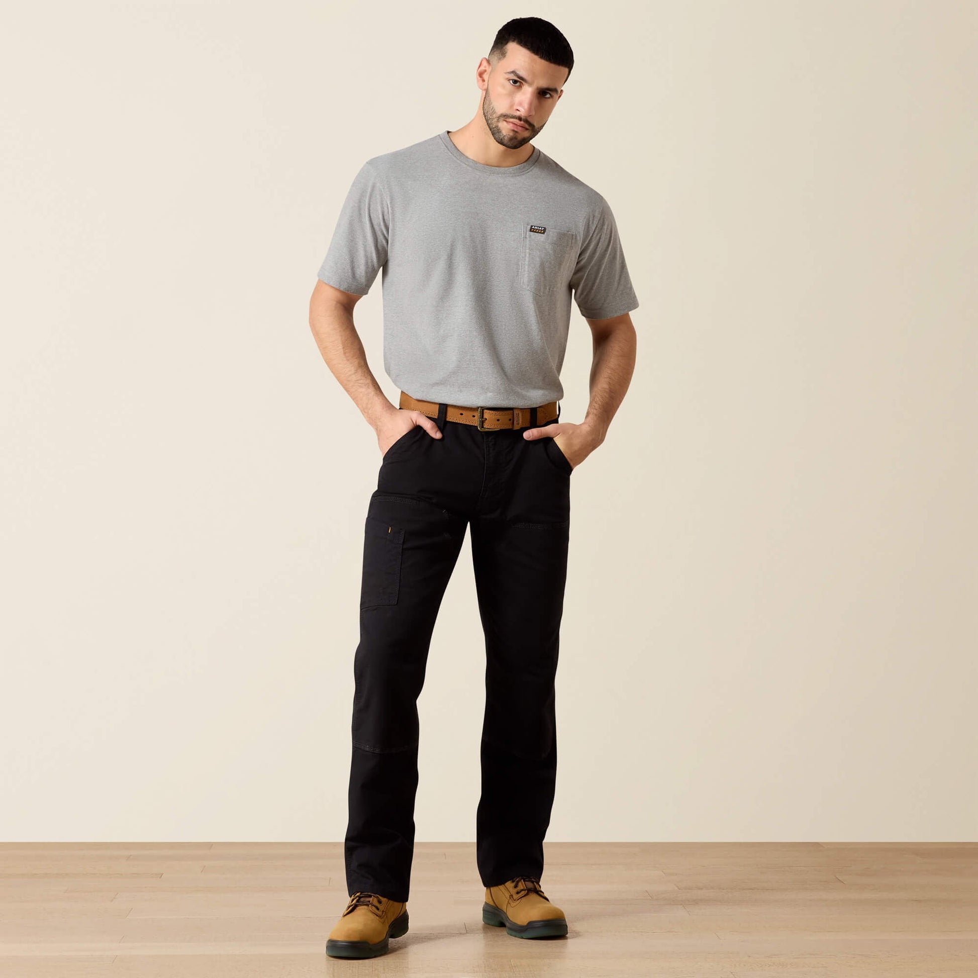 Rebar M4 Low Rise DuraStretch Made Tough Double Front Stackable Straight Leg Pant Men | Ariat discount