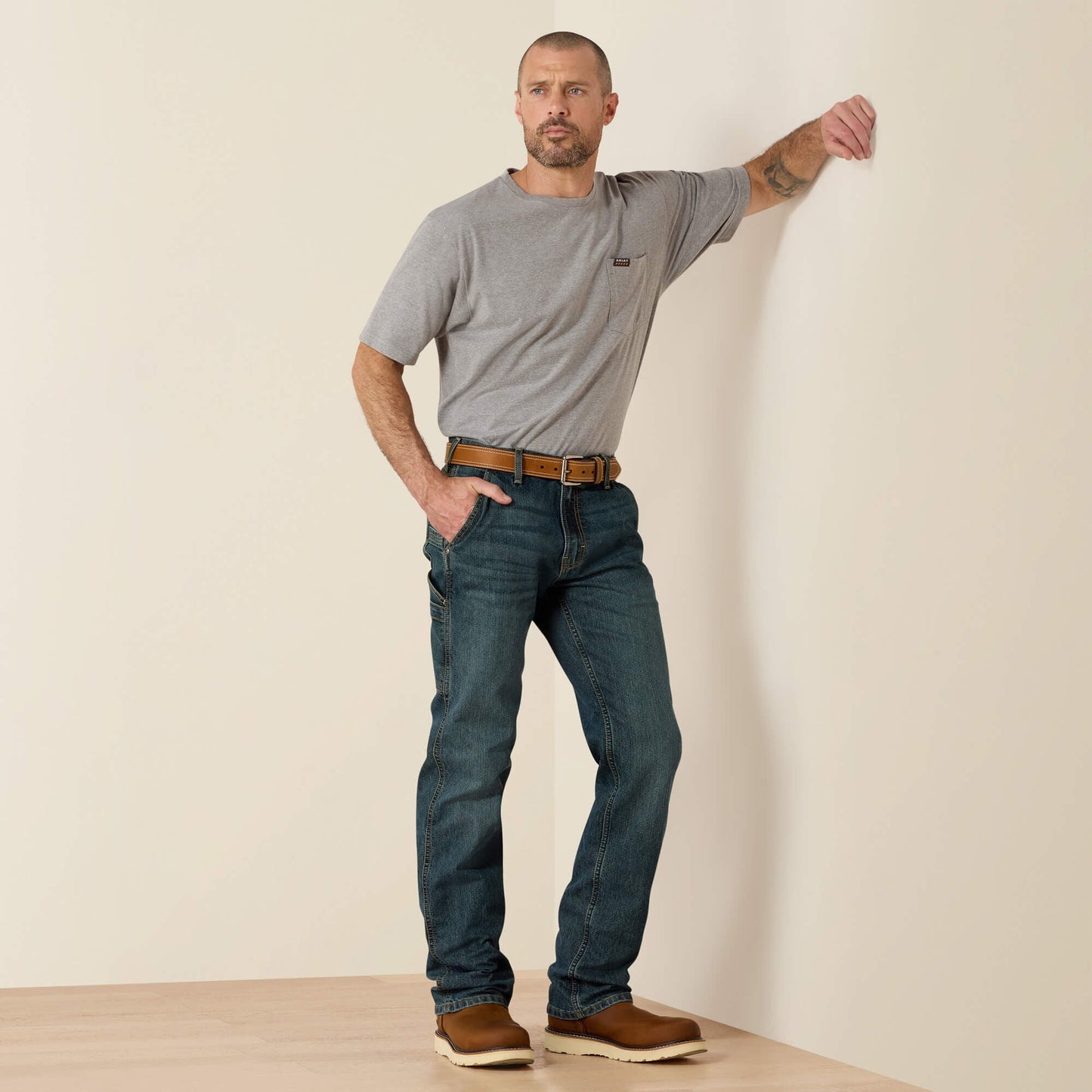 Rebar M7 Slim DuraStretch Workhorse Straight Leg Jean Men | Ariat online