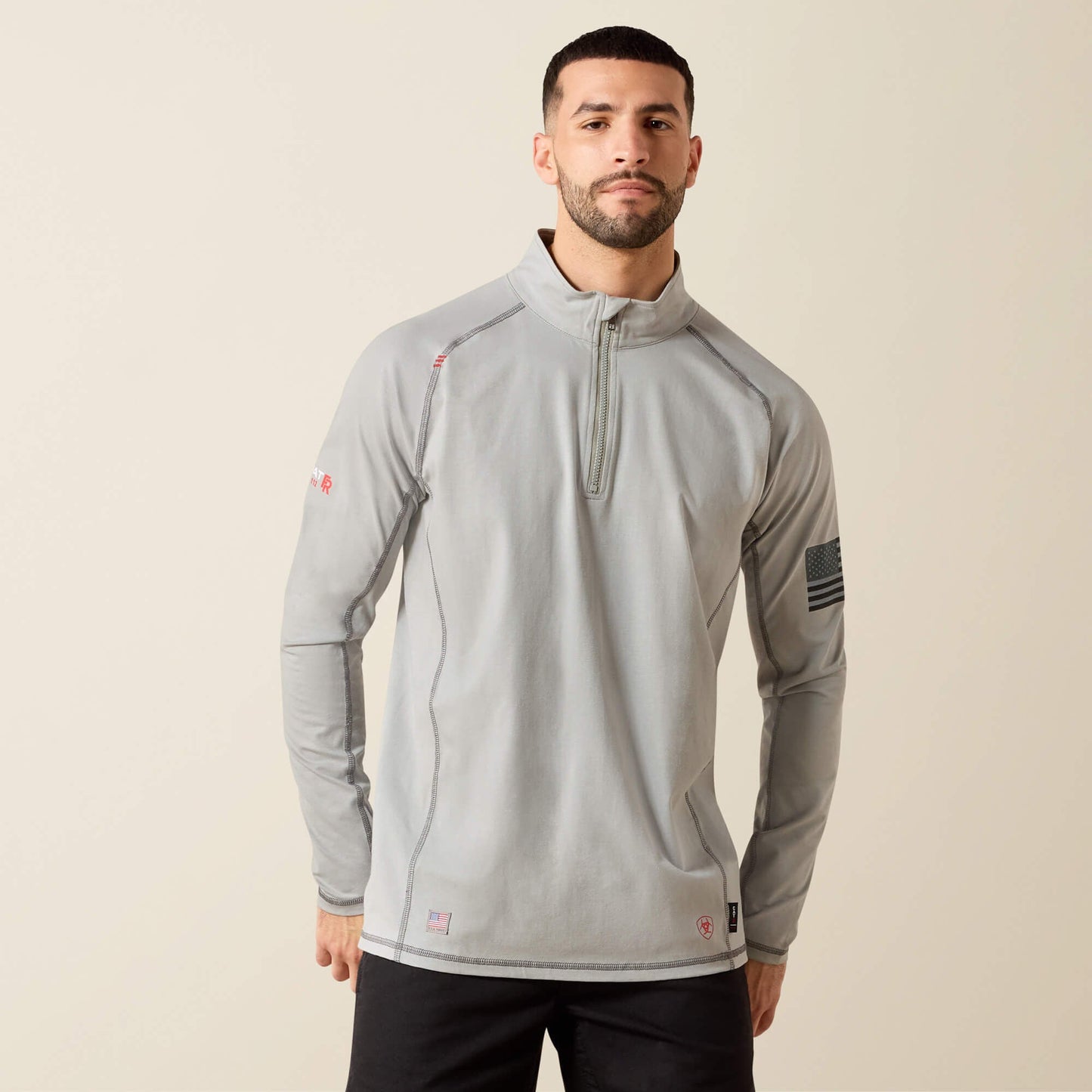 FR Combat Stretch Patriot 1/4 Zip Work Shirt Men | Ariat online shop
