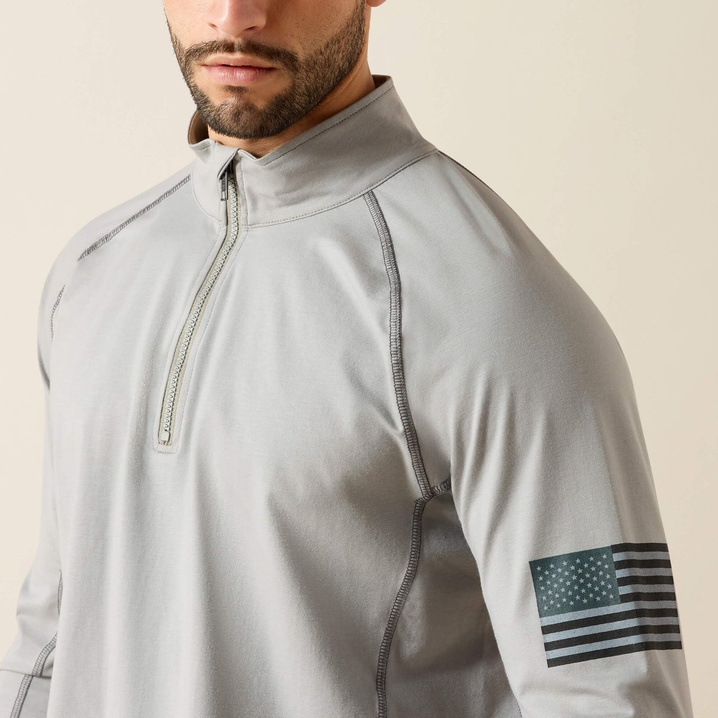 FR Combat Stretch Patriot 1/4 Zip Work Shirt Men | Ariat online shop
