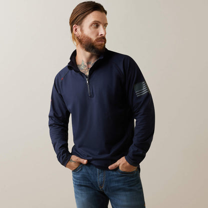 FR Combat Stretch Patriot 1/4 Zip Work Shirt Men | Ariat online