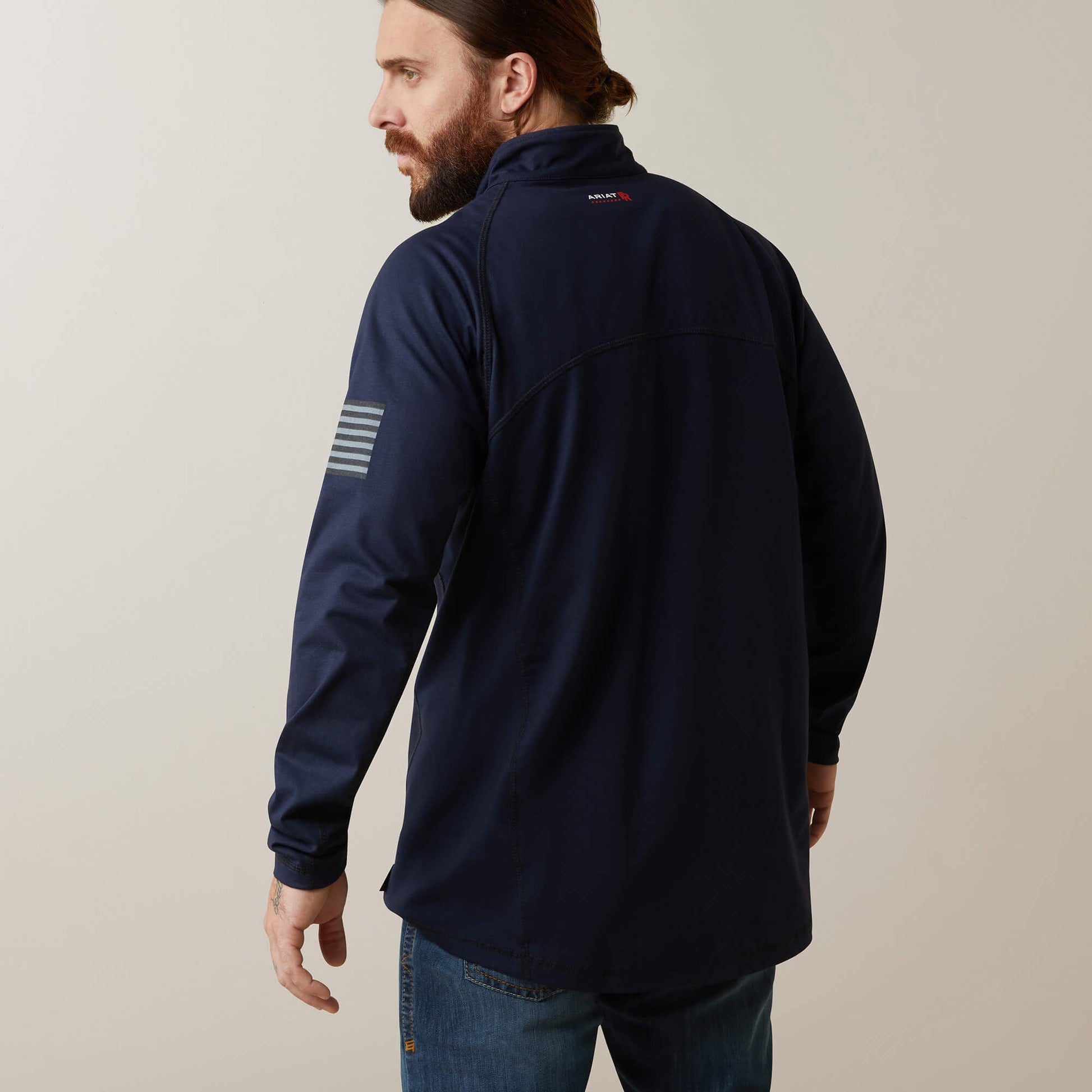 FR Combat Stretch Patriot 1/4 Zip Work Shirt Men | Ariat online