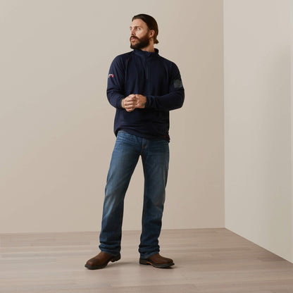 FR Combat Stretch Patriot 1/4 Zip Work Shirt Men | Ariat online