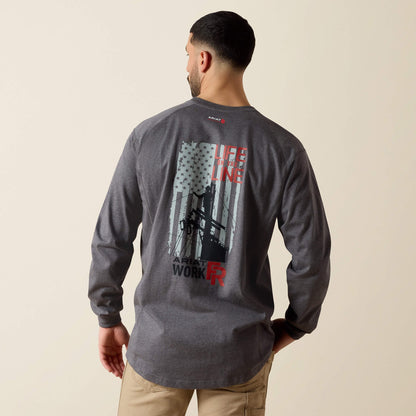 FR Air Life on the Line Graphic Top Men | Ariat sale