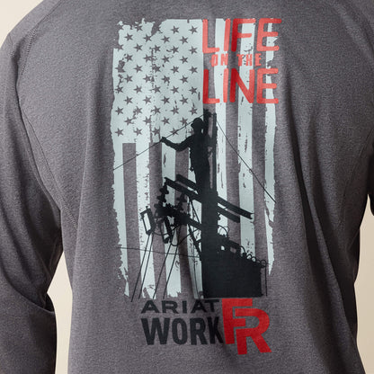 FR Air Life on the Line Graphic Top Men | Ariat sale