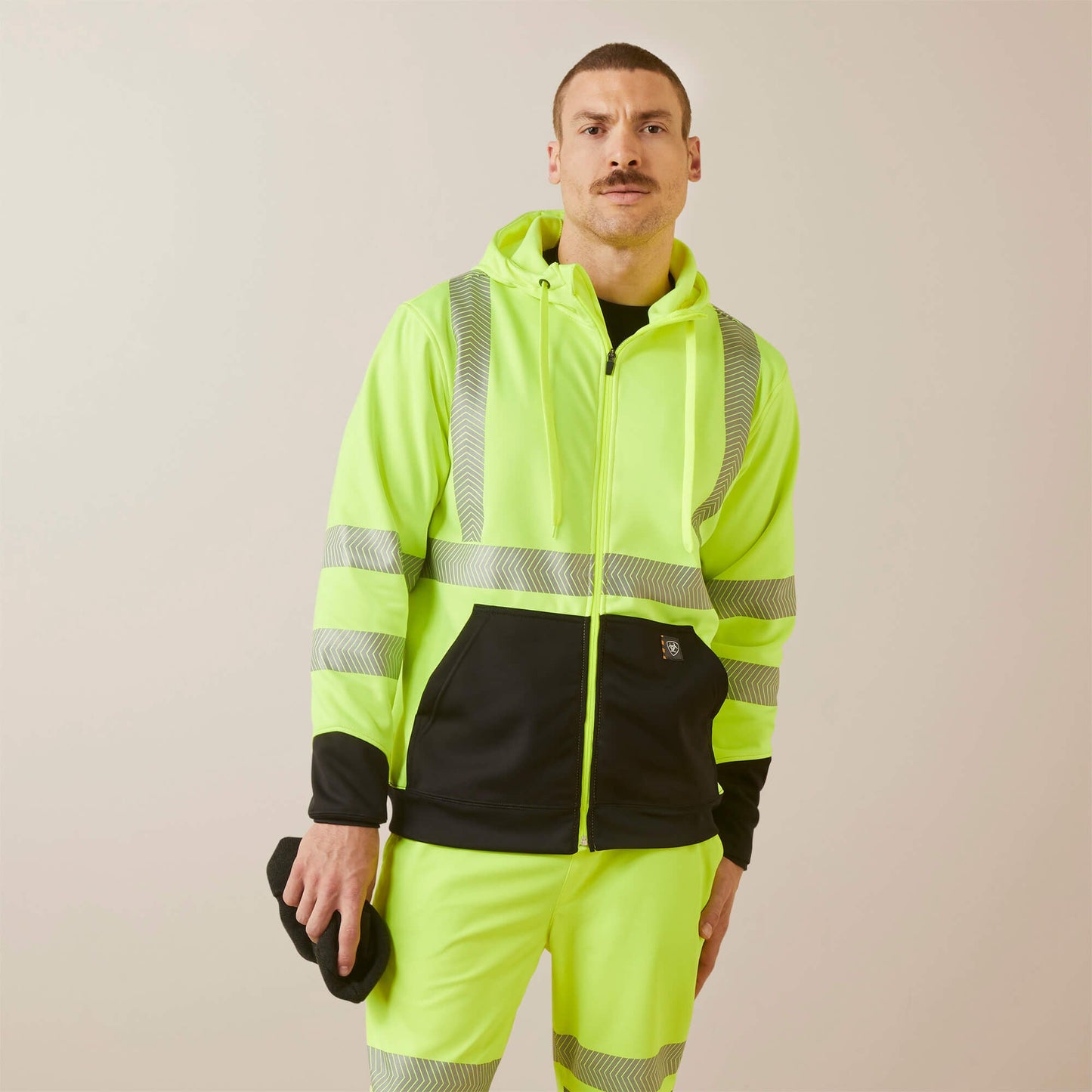 Rebar WorkTek Hi-Vis Full Zip Hoodie Men | Ariat online