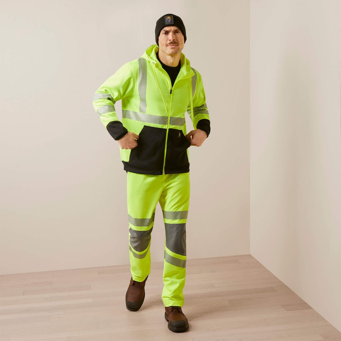 Rebar WorkTek Hi-Vis Full Zip Hoodie Men | Ariat online
