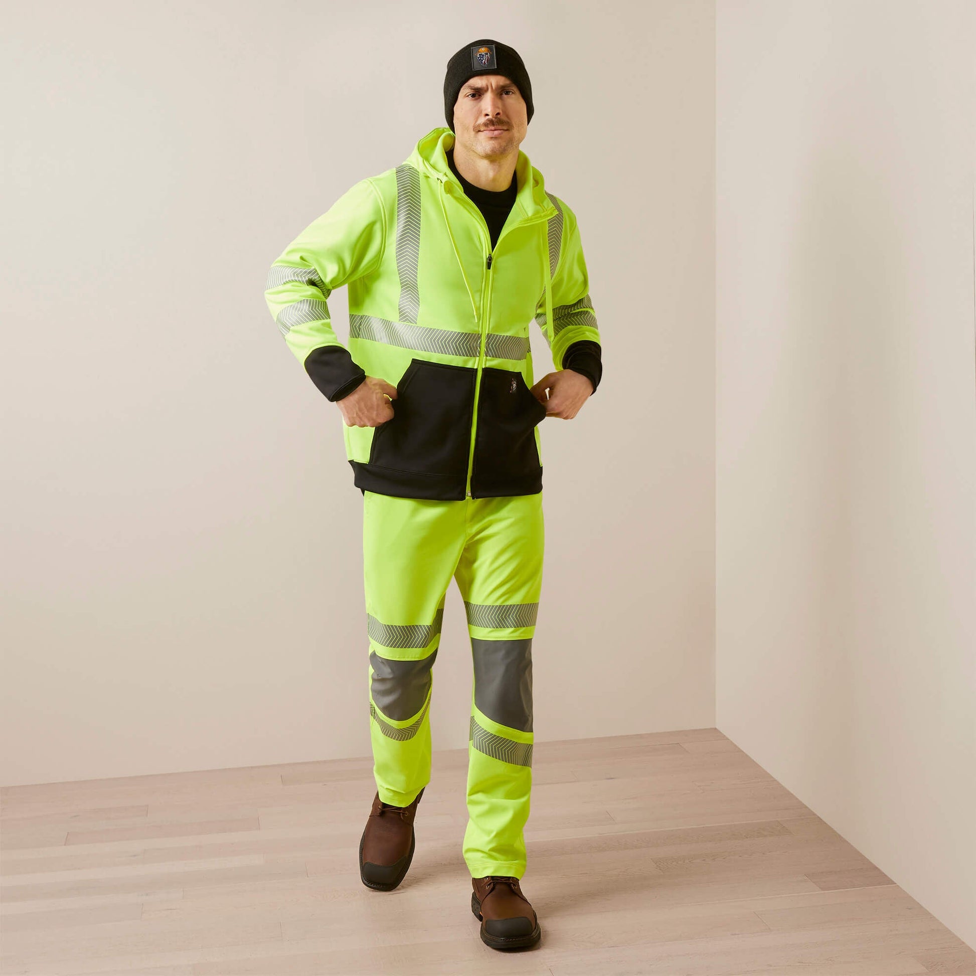 Rebar WorkTek Hi-Vis Full Zip Hoodie Men | Ariat online