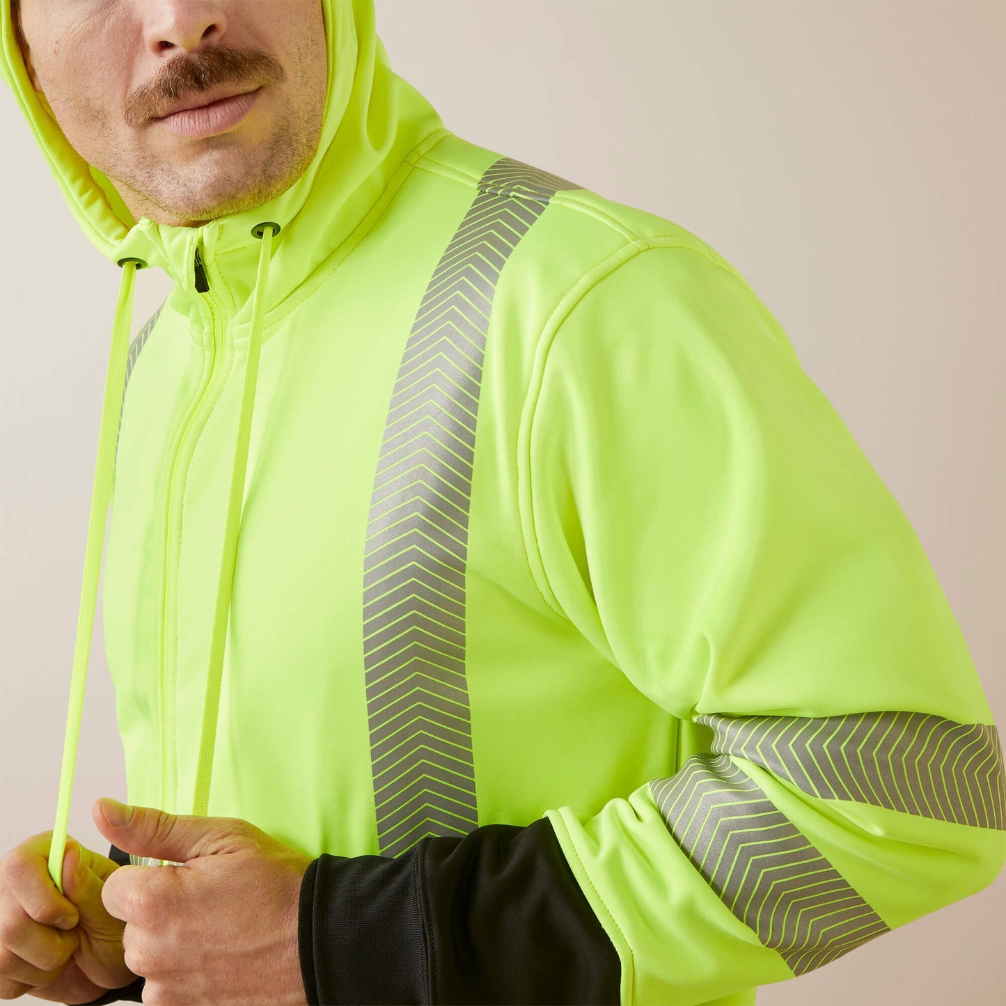 Rebar WorkTek Hi-Vis Full Zip Hoodie Men | Ariat online