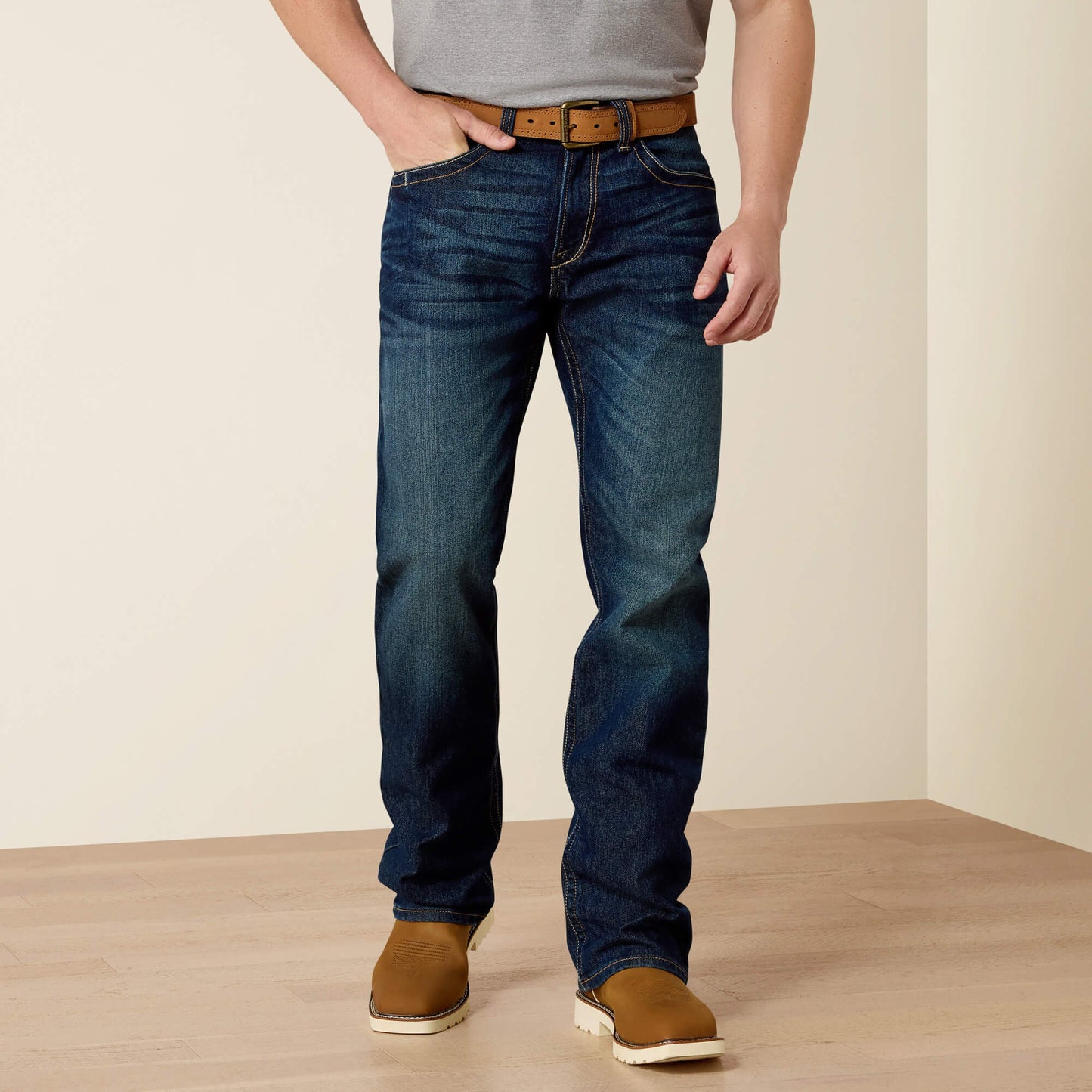 Rebar M4 Low Rise DuraStretch Edge Boot Cut Jean Men | Ariat discount