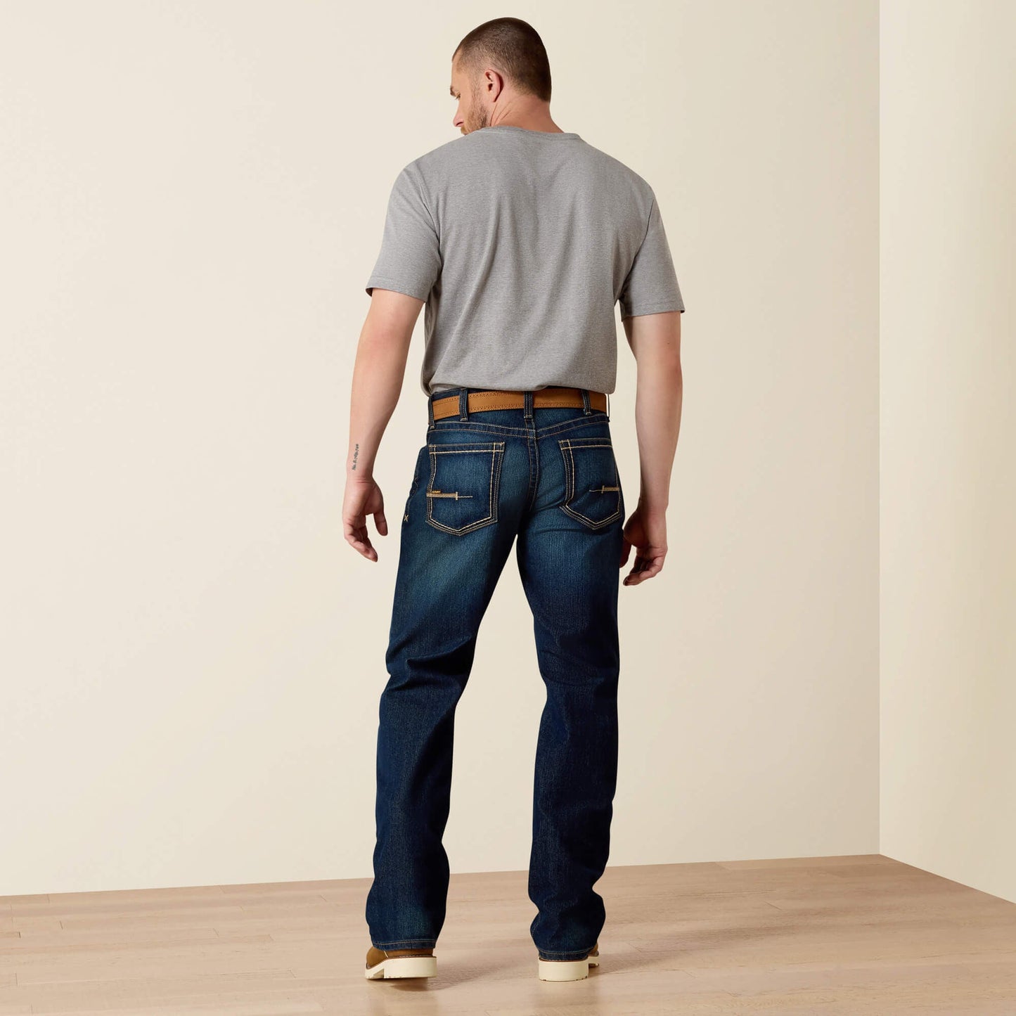 Rebar M4 Low Rise DuraStretch Edge Boot Cut Jean Men | Ariat discount