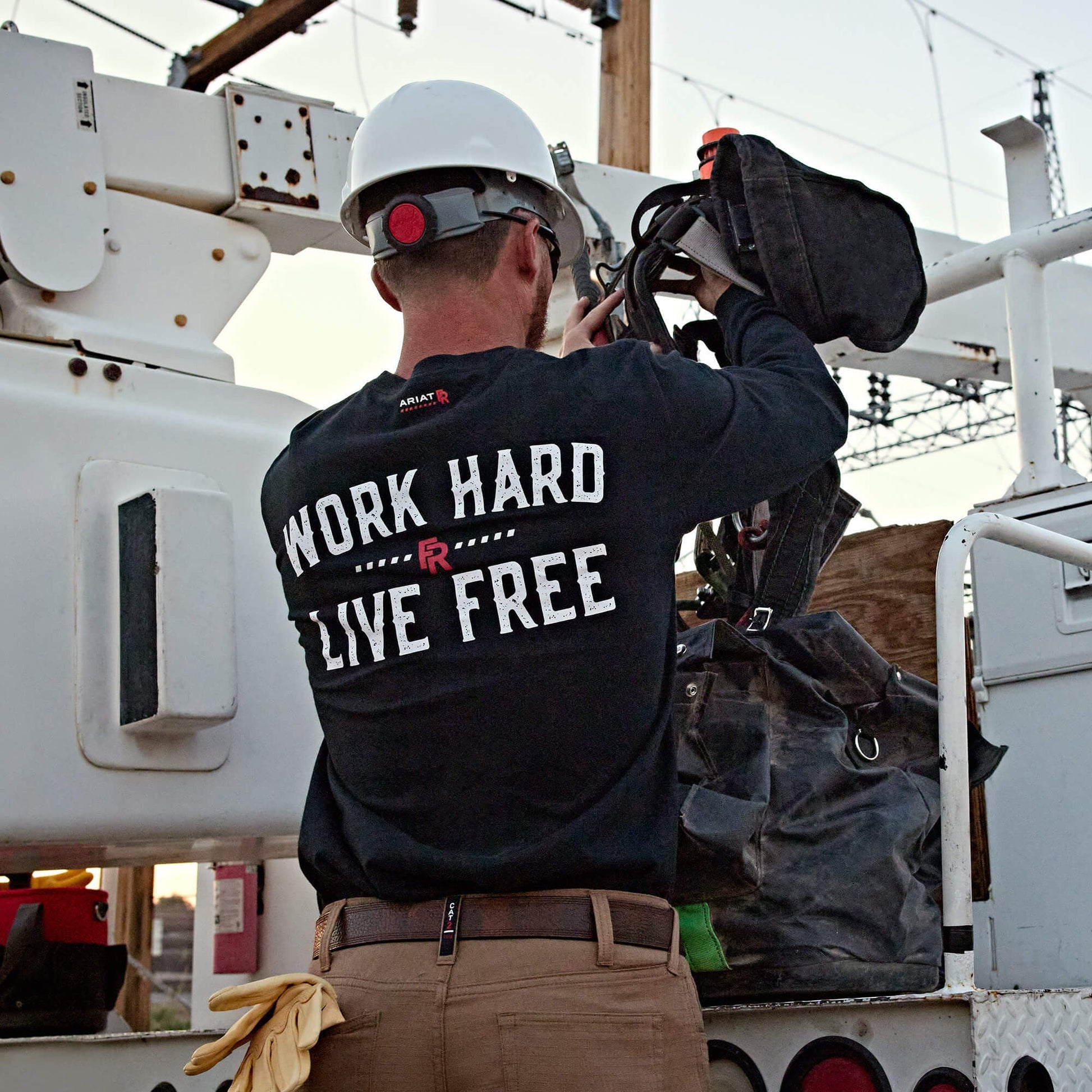 FR Work Hard Live Free T-Shirt Men | Ariat online