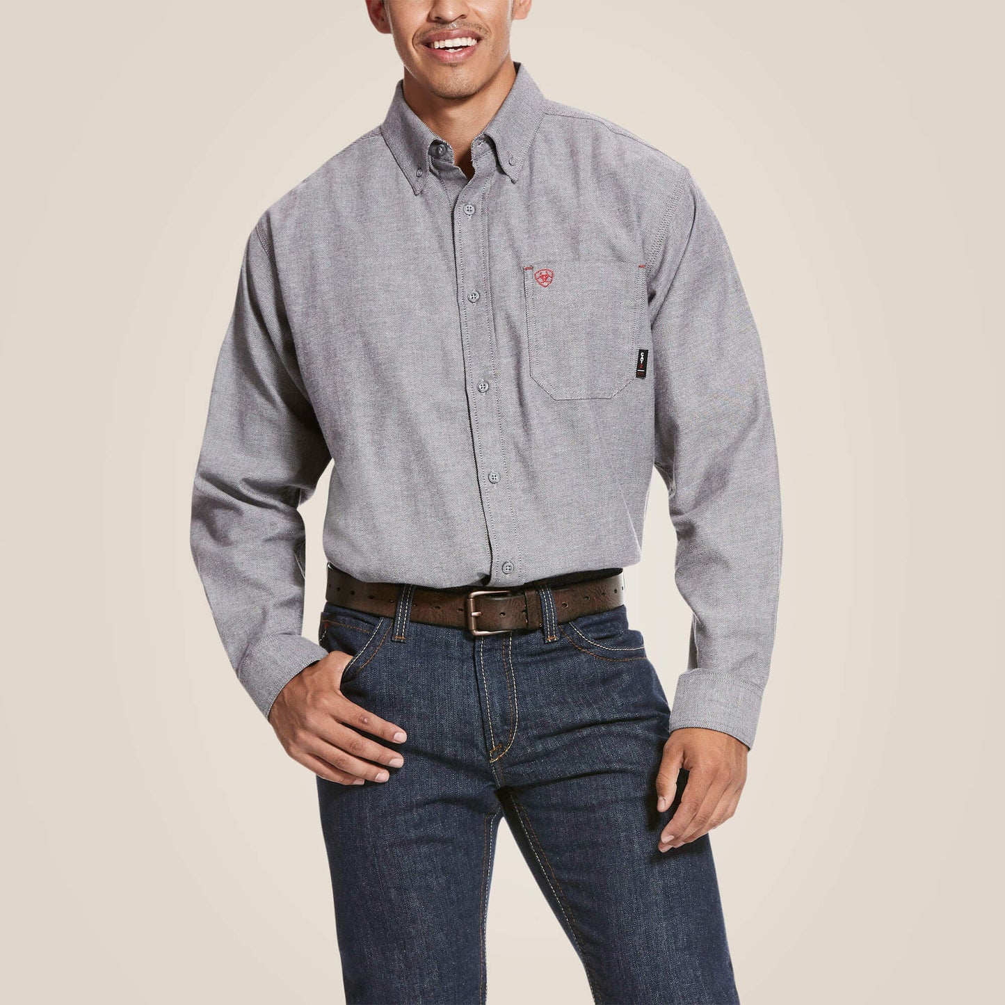 FR Solid Twill DuraStretch Work Shirt Men | Ariat for sale