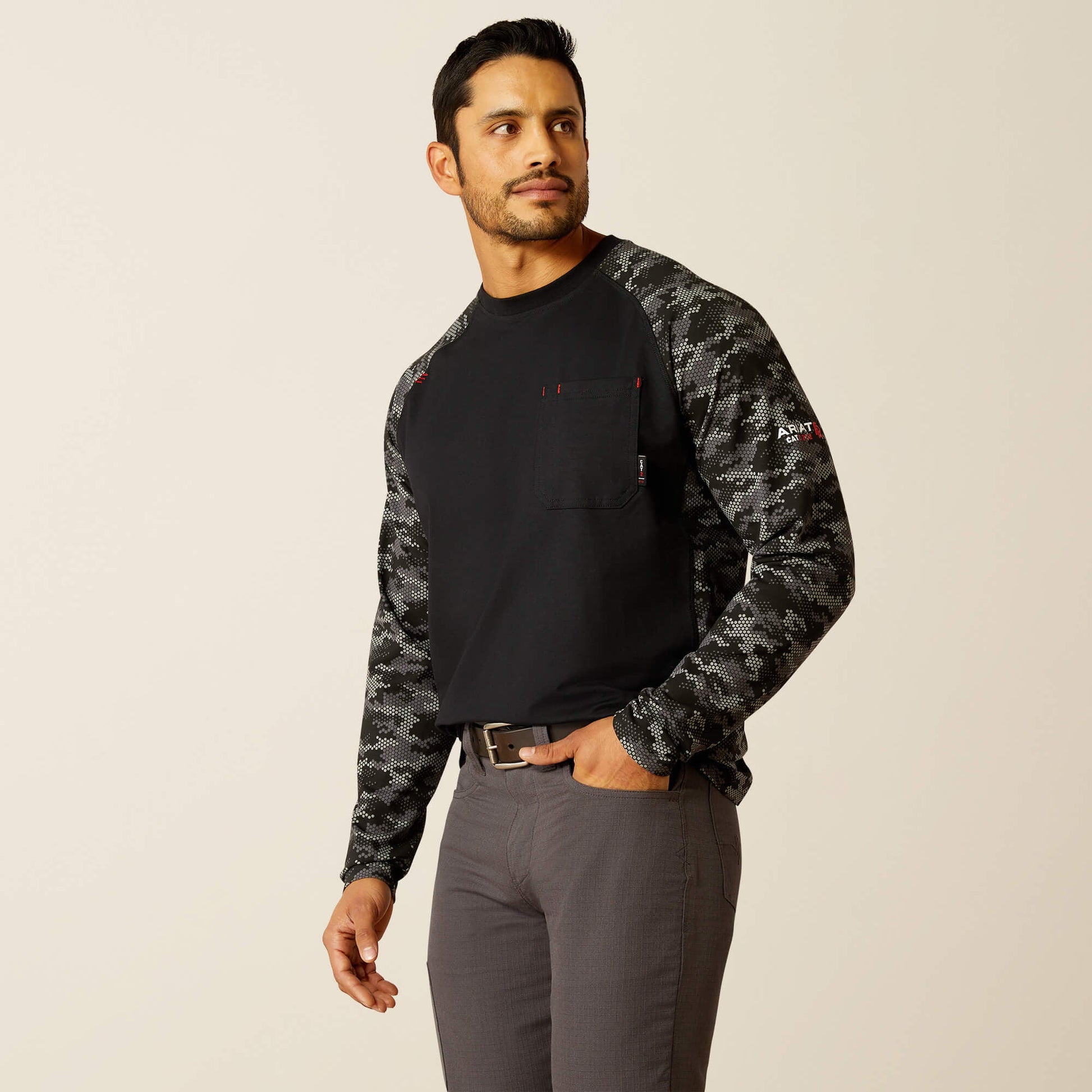 FR AC Stretch Camo Baseball T-Shirt Men | Ariat online shop
