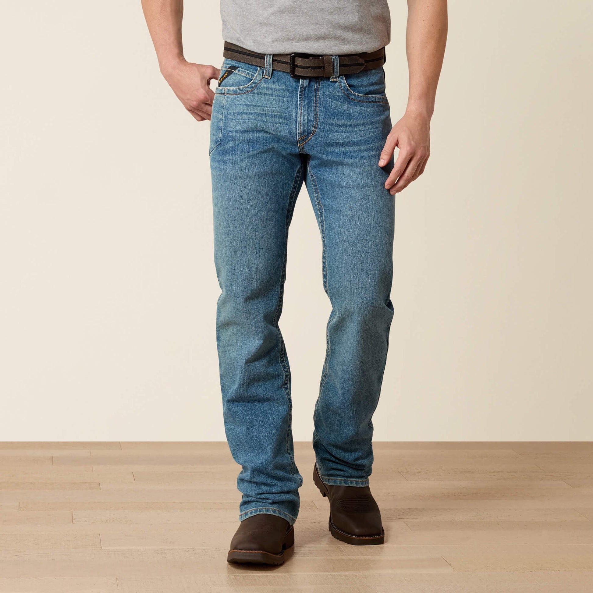Rebar M4 Low Rise DuraStretch Edge Boot Cut Jean Men | Ariat for sale