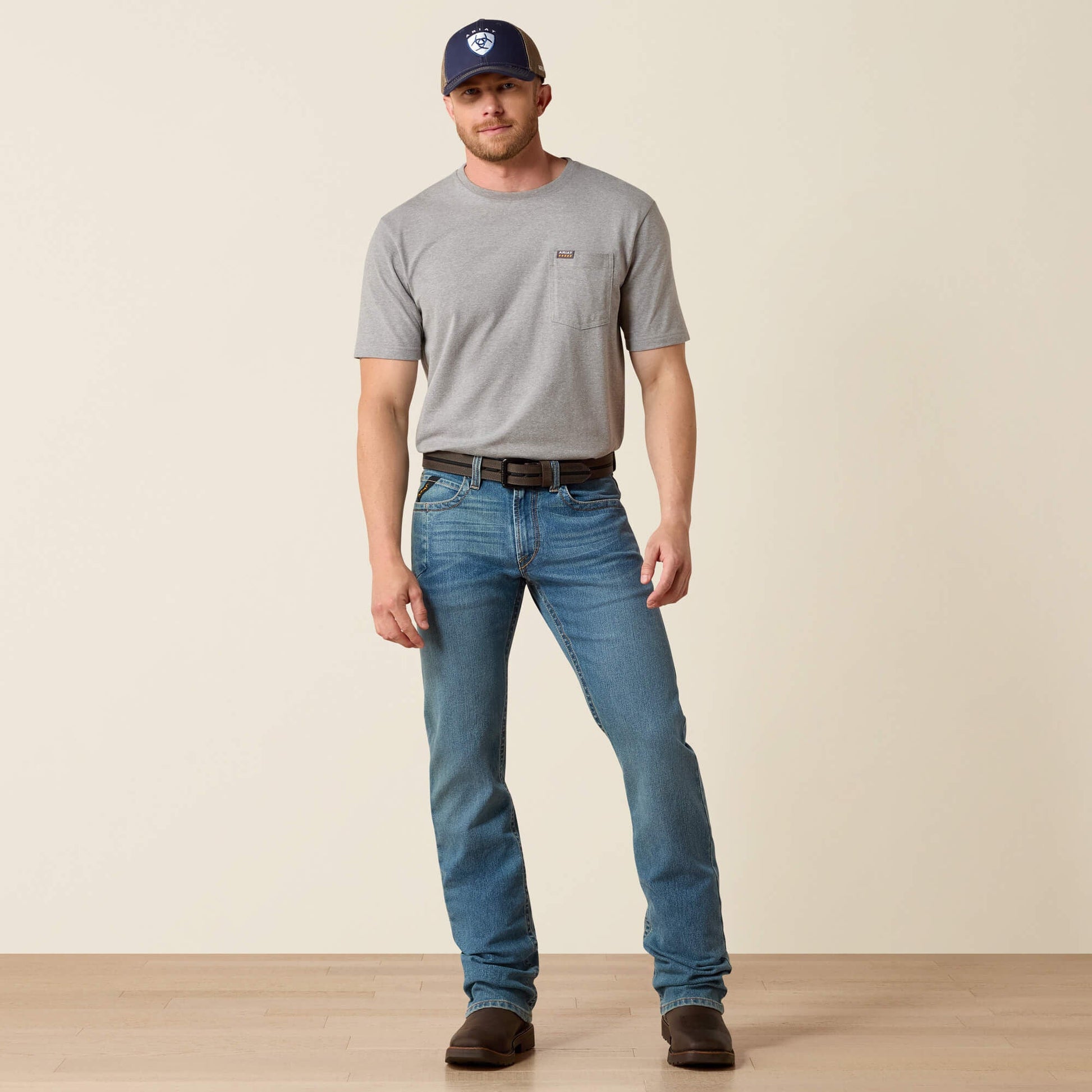 Rebar M4 Low Rise DuraStretch Edge Boot Cut Jean Men | Ariat for sale