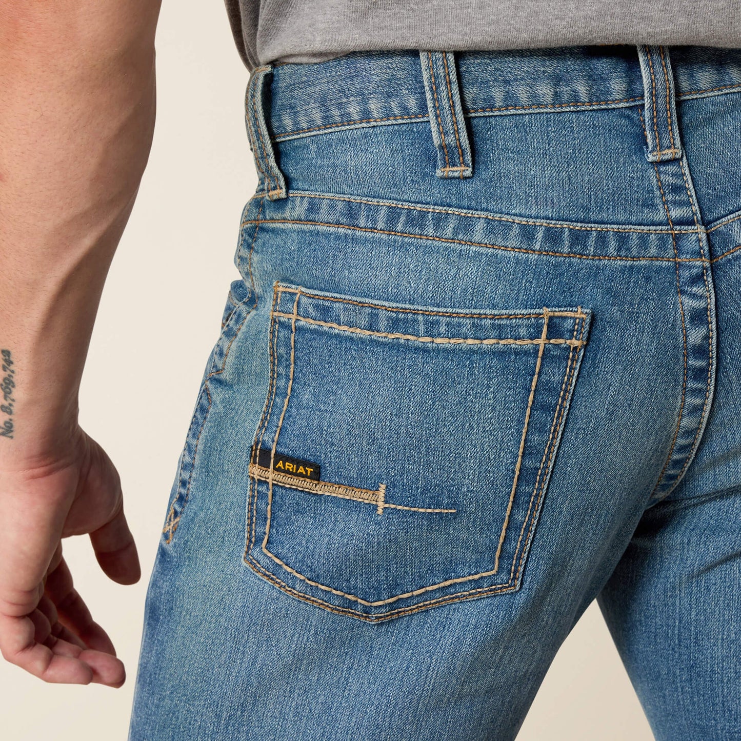 Rebar M4 Low Rise DuraStretch Edge Boot Cut Jean Men | Ariat for sale