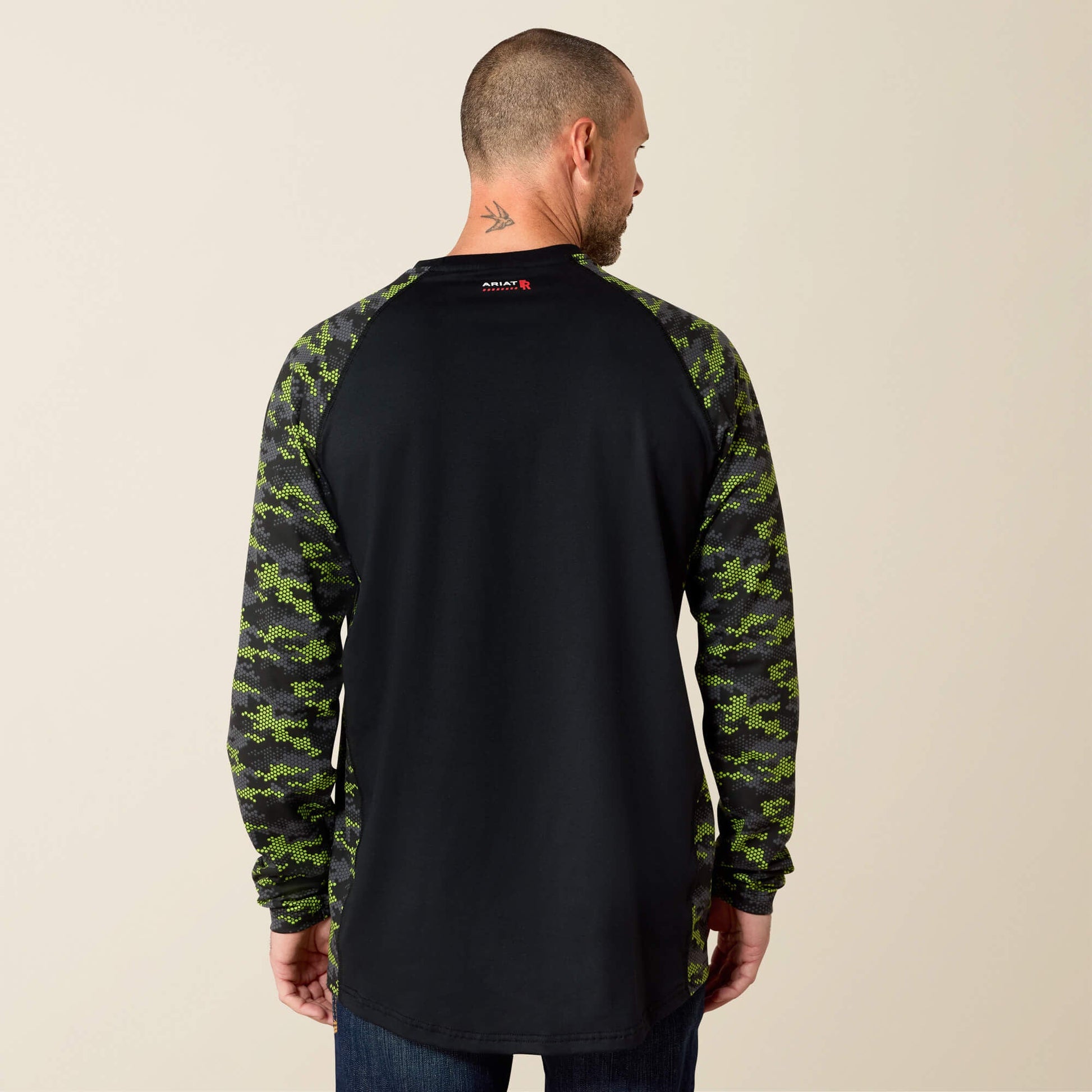 FR AC Stretch Camo Baseball T-Shirt Men | Ariat on sale