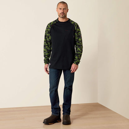 FR AC Stretch Camo Baseball T-Shirt Men | Ariat on sale