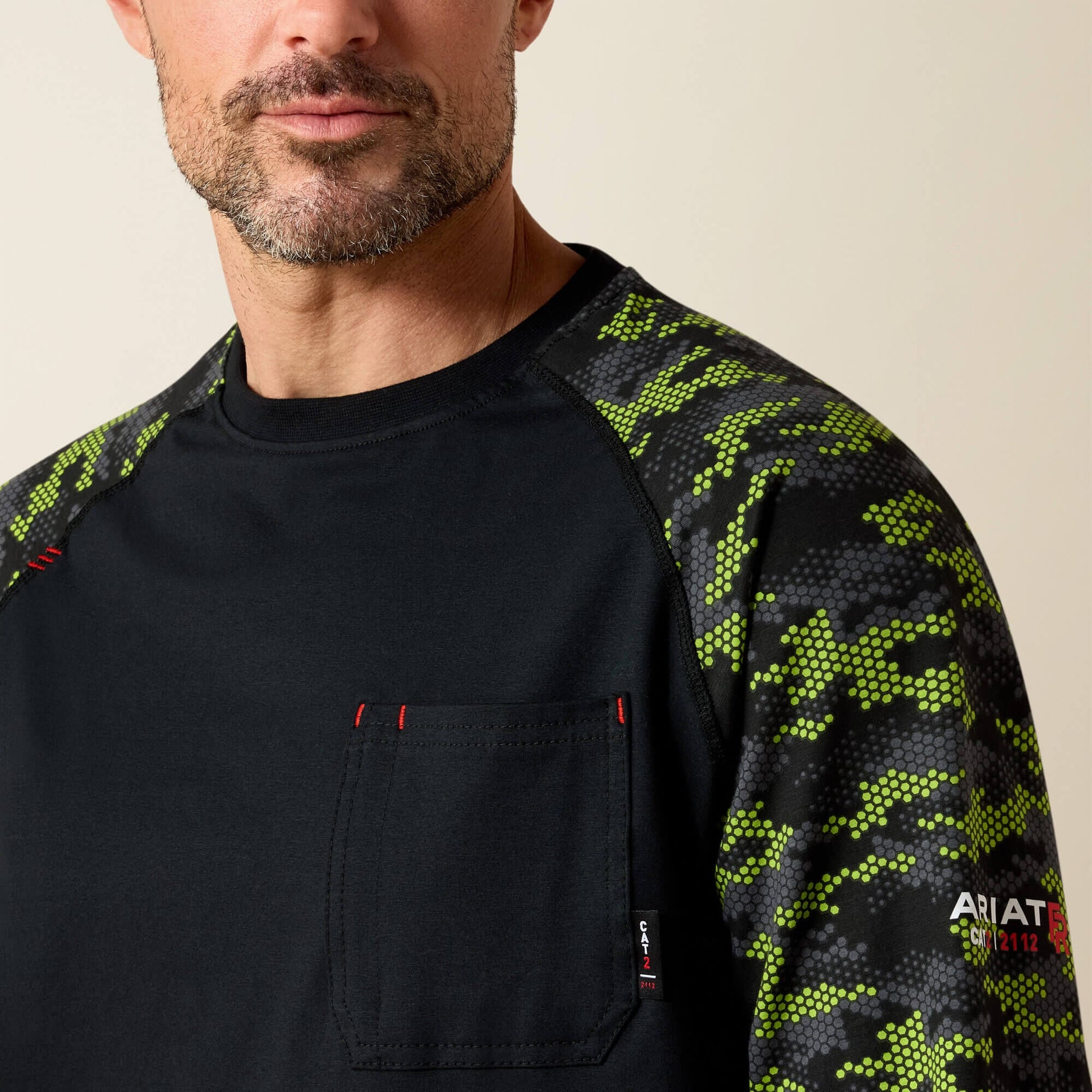 FR AC Stretch Camo Baseball T-Shirt Men | Ariat on sale
