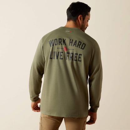 FR Work Hard Live Free T-Shirt Men | Ariat outlet