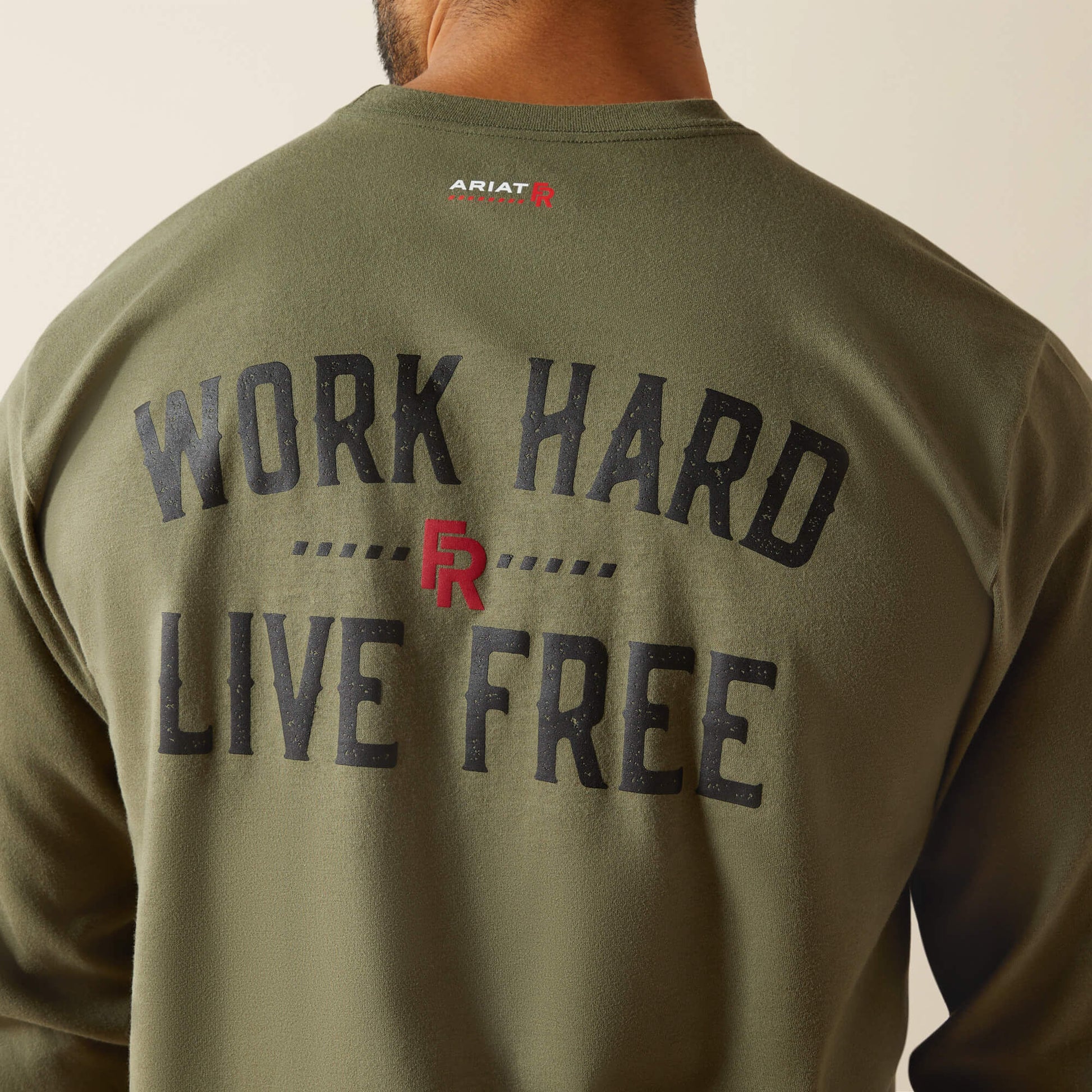 FR Work Hard Live Free T-Shirt Men | Ariat outlet
