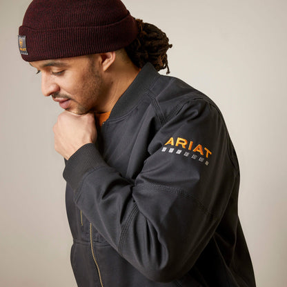 Rebar Stretch Canvas Bomber Jacket Men | Ariat for sale