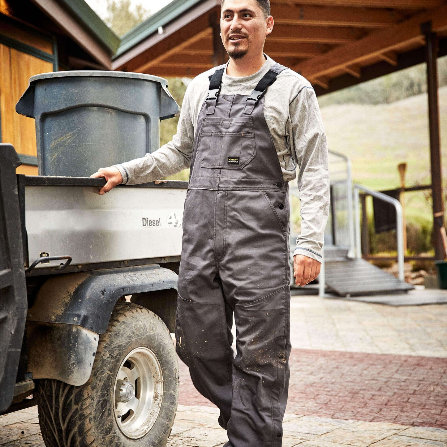 Rebar Duracanvas Unlined Bib Men | Ariat discount