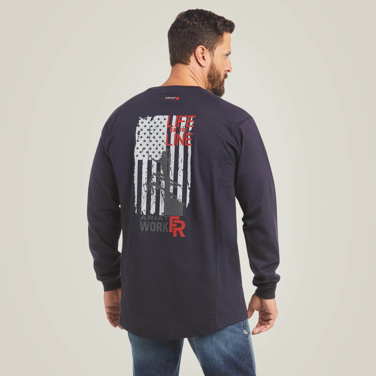 FR Air Life on the Line Graphic Top Men | Ariat for sale