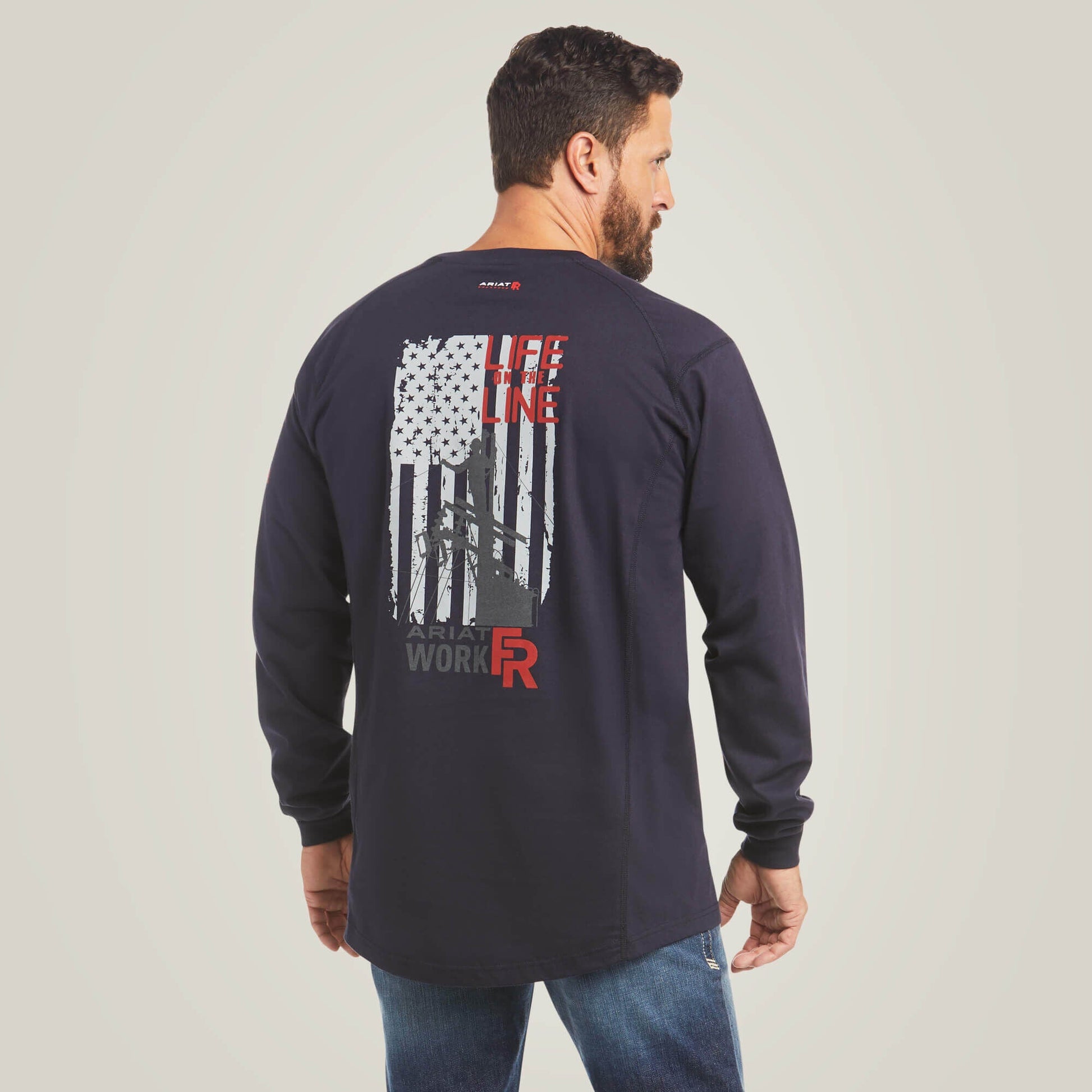 FR Air Life on the Line Graphic Top Men | Ariat for sale
