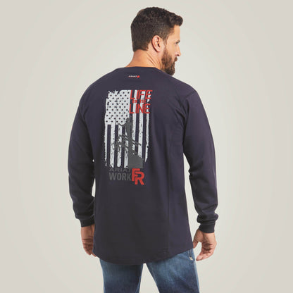 FR Air Life on the Line Graphic Top Men | Ariat for sale