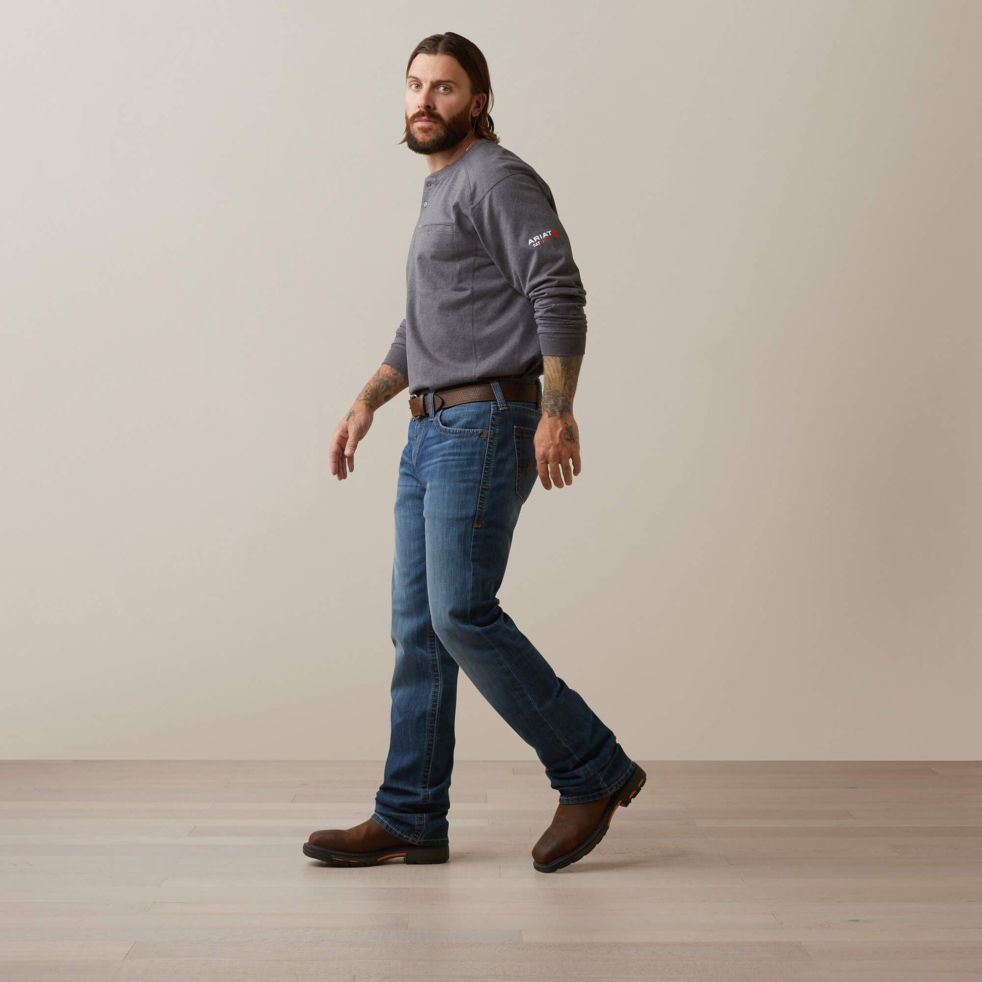 FR Air Refinery Row Graphic Henley Top Men | Ariat online