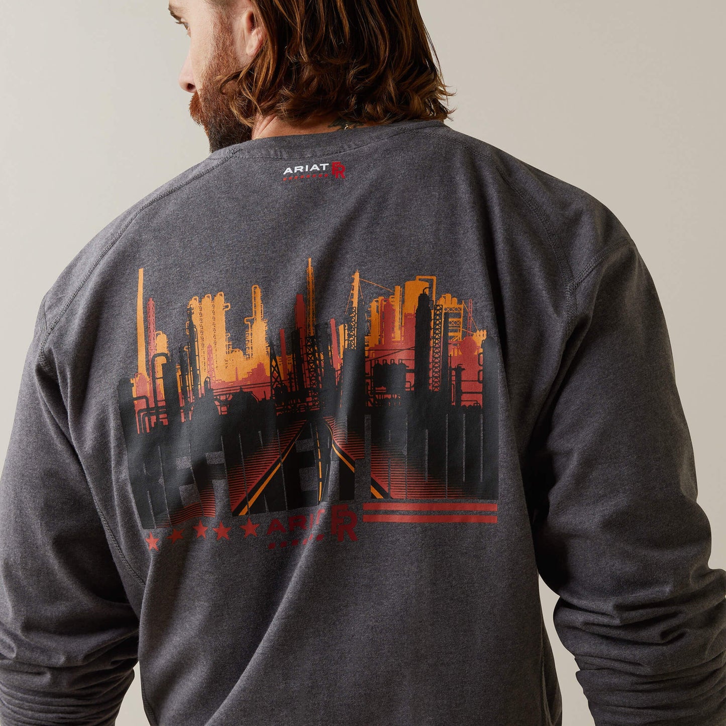 FR Air Refinery Row Graphic Henley Top Men | Ariat online