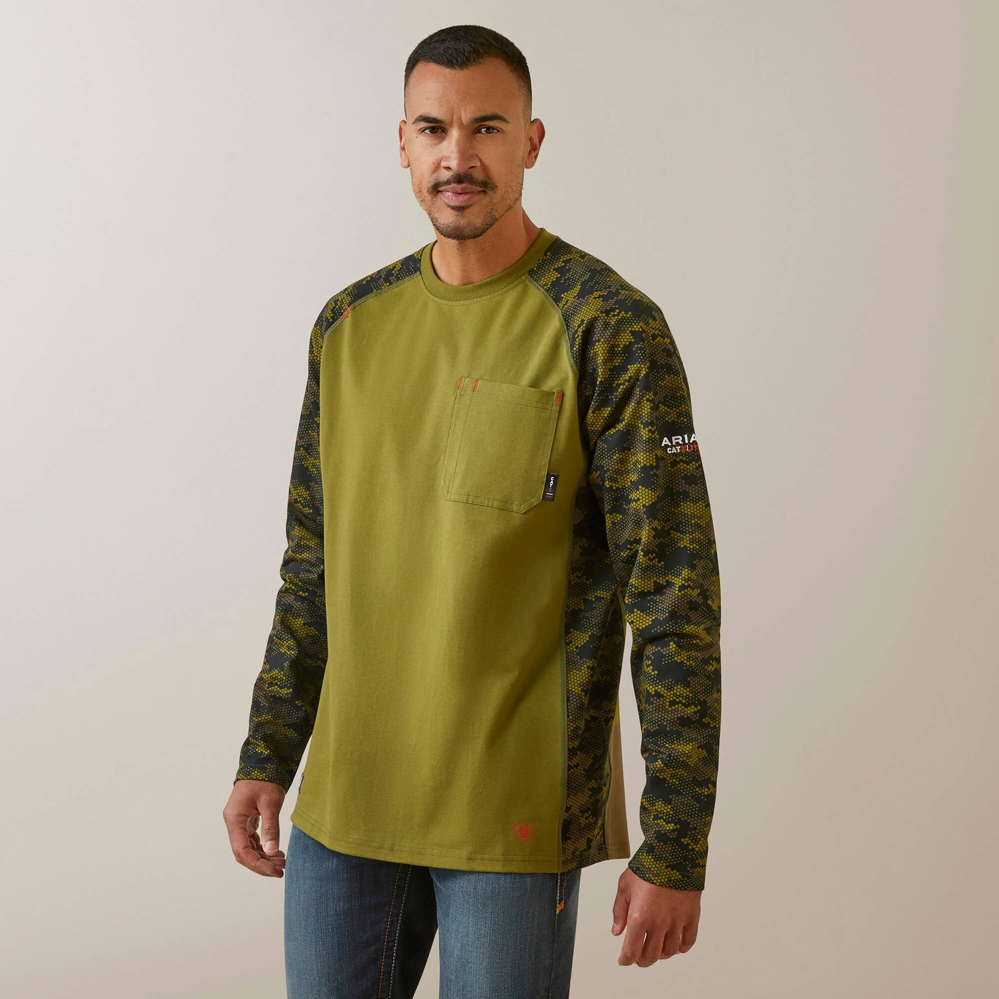 FR AC Stretch Camo Baseball T-Shirt Men | Ariat online shop