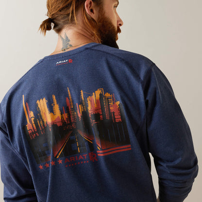FR Air Refinery Row Graphic Henley Top Men | Ariat for sale