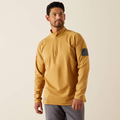 FR Combat Stretch Patriot 1/4 Zip Work Shirt Men | Ariat for sale