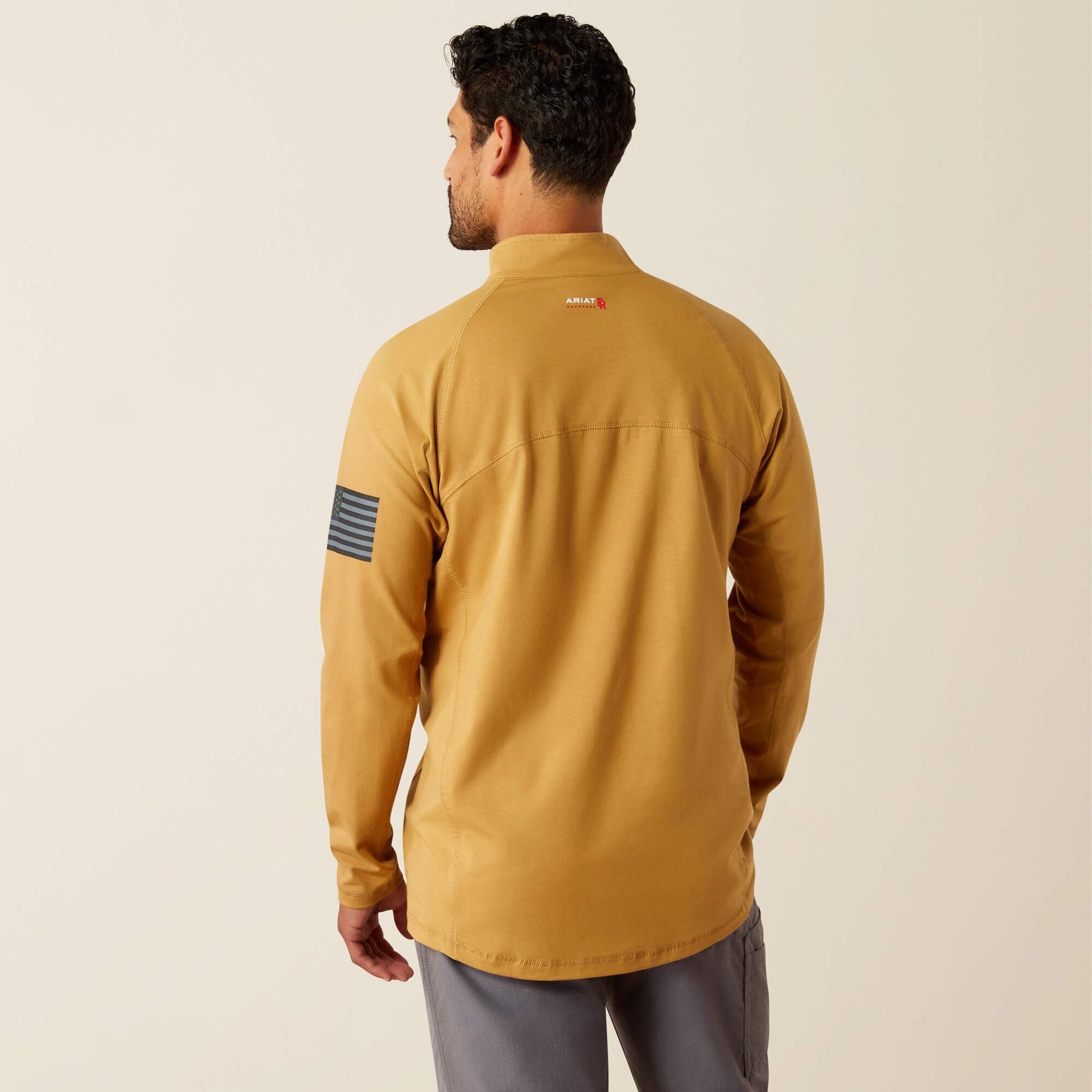 FR Combat Stretch Patriot 1/4 Zip Work Shirt Men | Ariat for sale