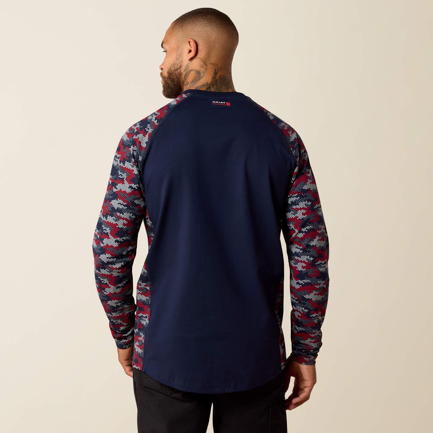 FR AC Stretch Camo Baseball T-Shirt Men | Ariat on sale