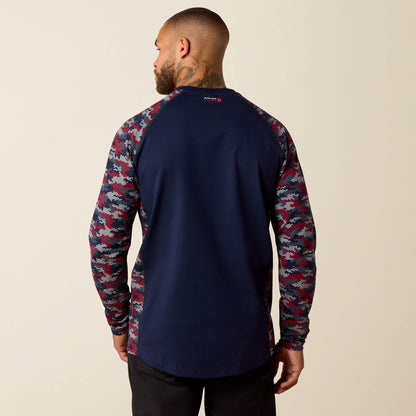 FR AC Stretch Camo Baseball T-Shirt Men | Ariat on sale