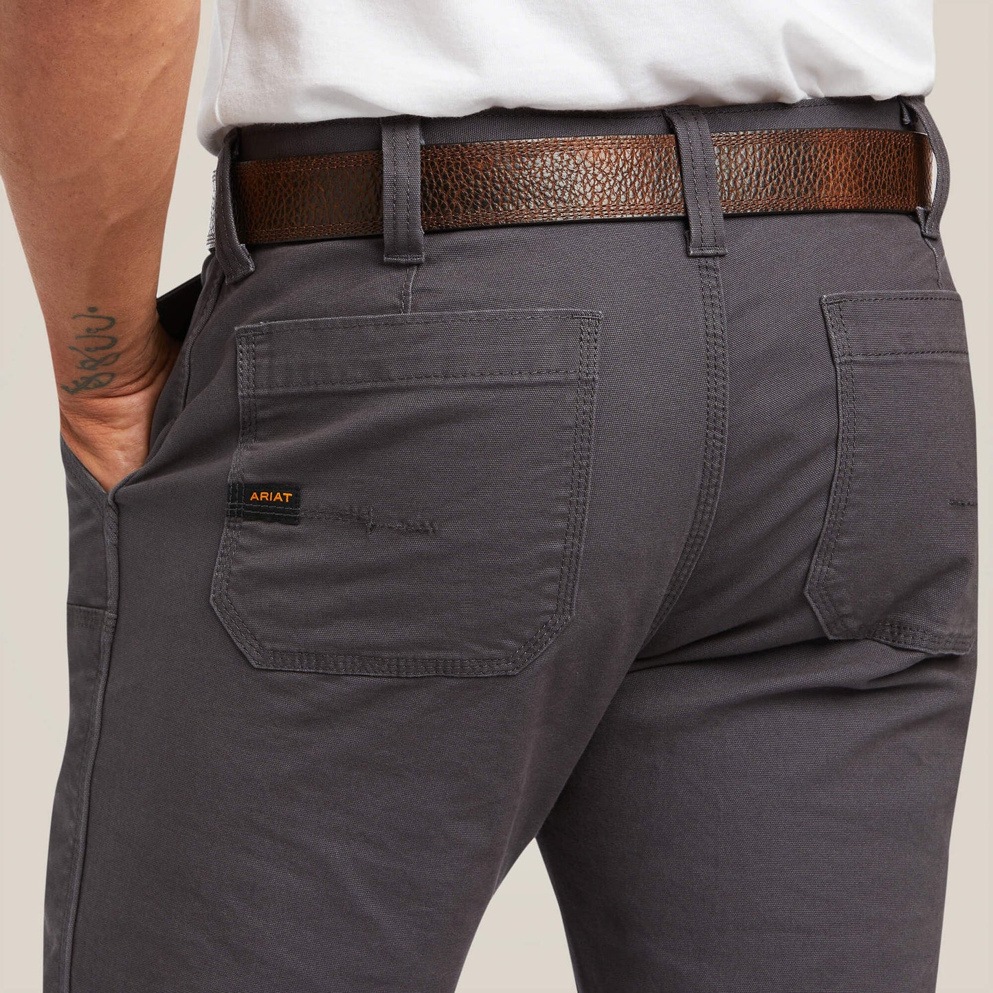 Rebar M7 Slim DuraStretch Made Tough Double Front Straight Pant Men | Ariat outlet