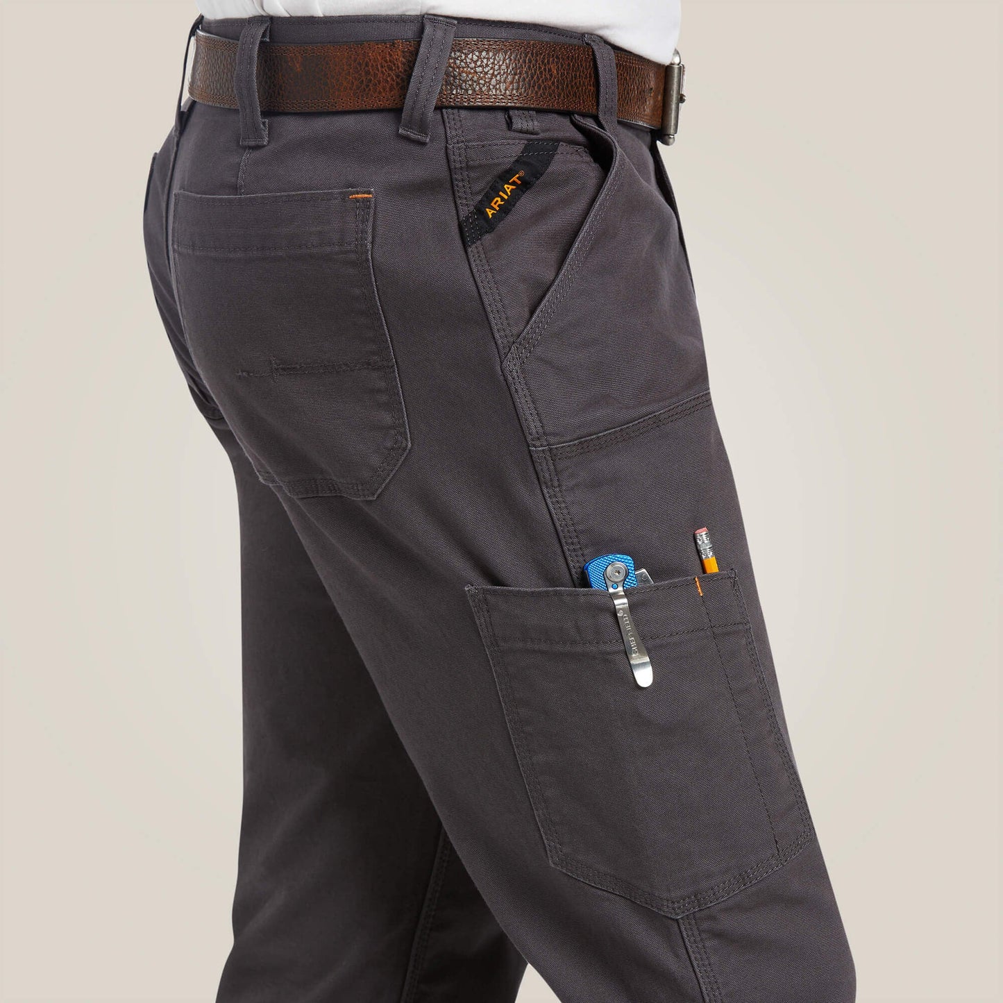 Rebar M7 Slim DuraStretch Made Tough Double Front Straight Pant Men | Ariat outlet