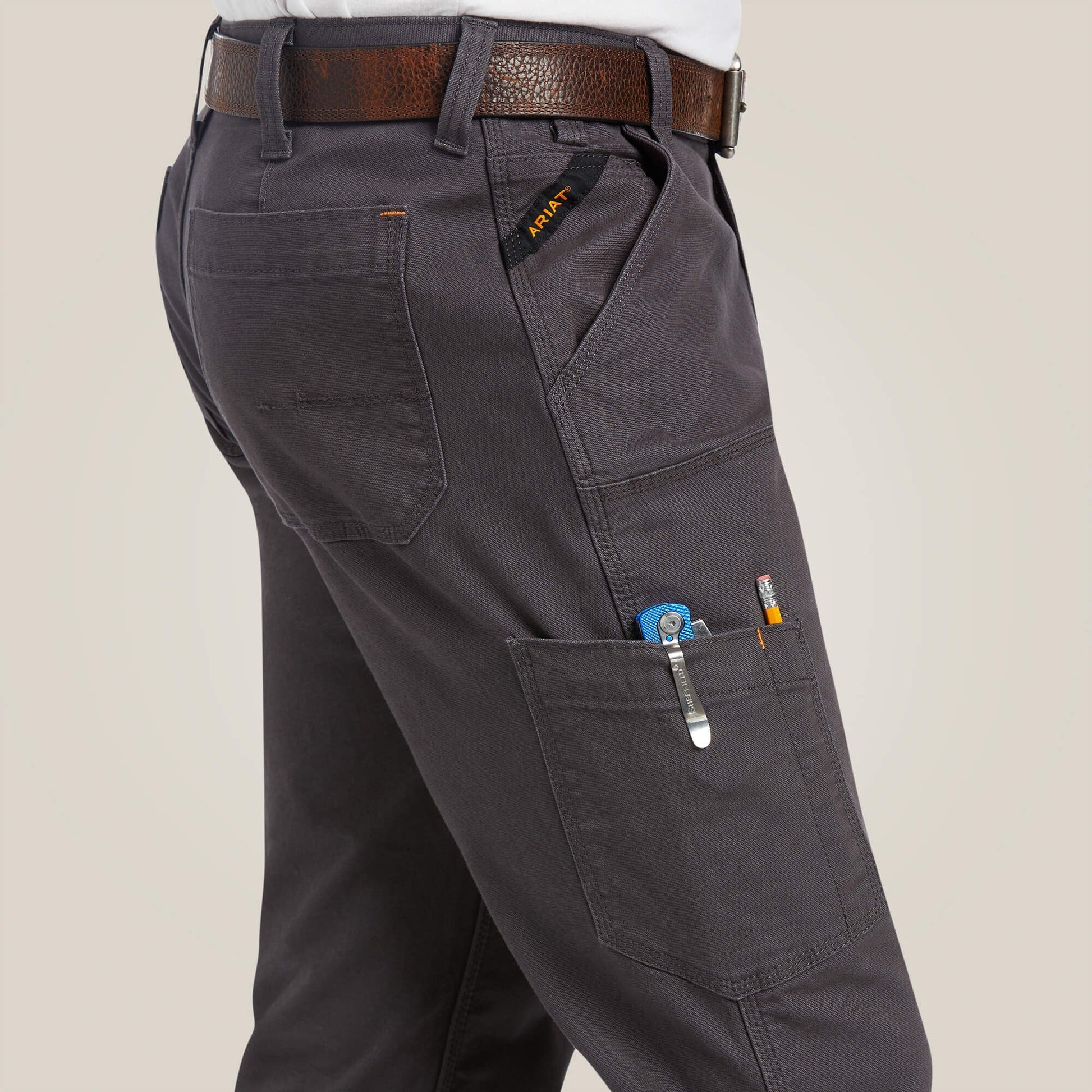 Rebar M7 Slim DuraStretch Made Tough Double Front Straight Pant Men | Ariat outlet