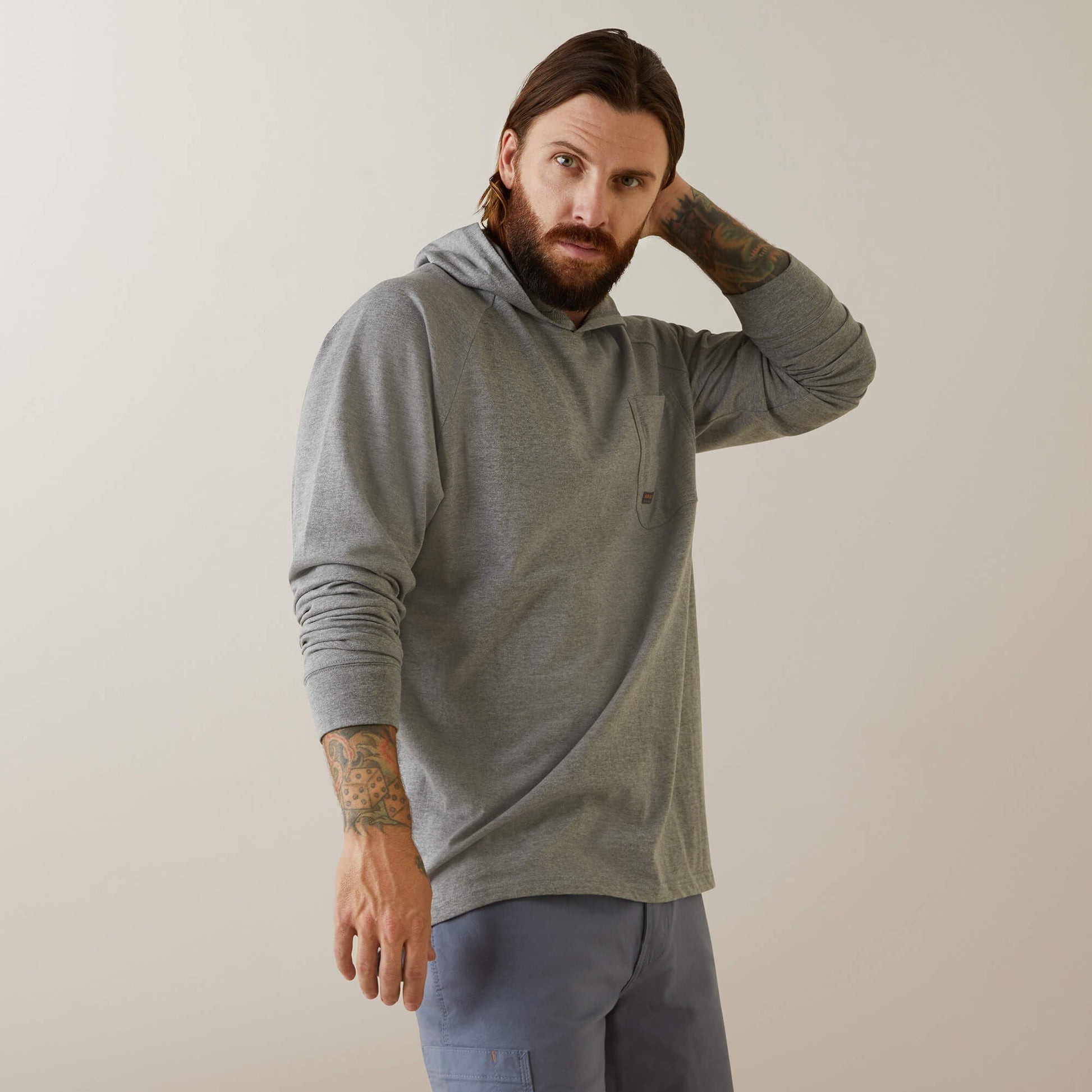 Rebar Cotton Strong Hooded T-Shirt Men | Ariat discount