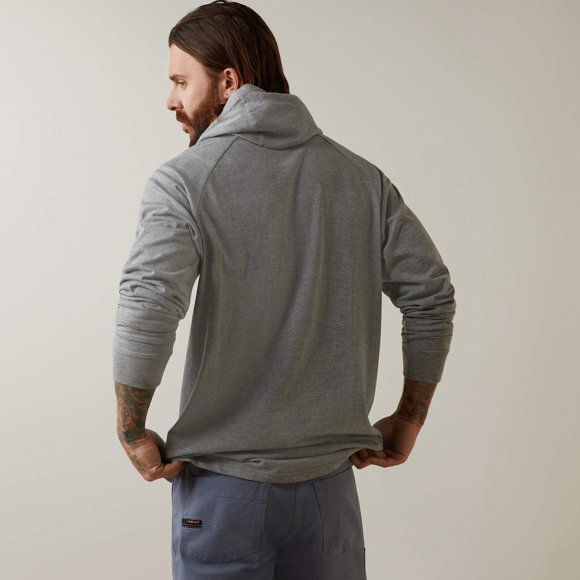 Rebar Cotton Strong Hooded T-Shirt Men | Ariat discount